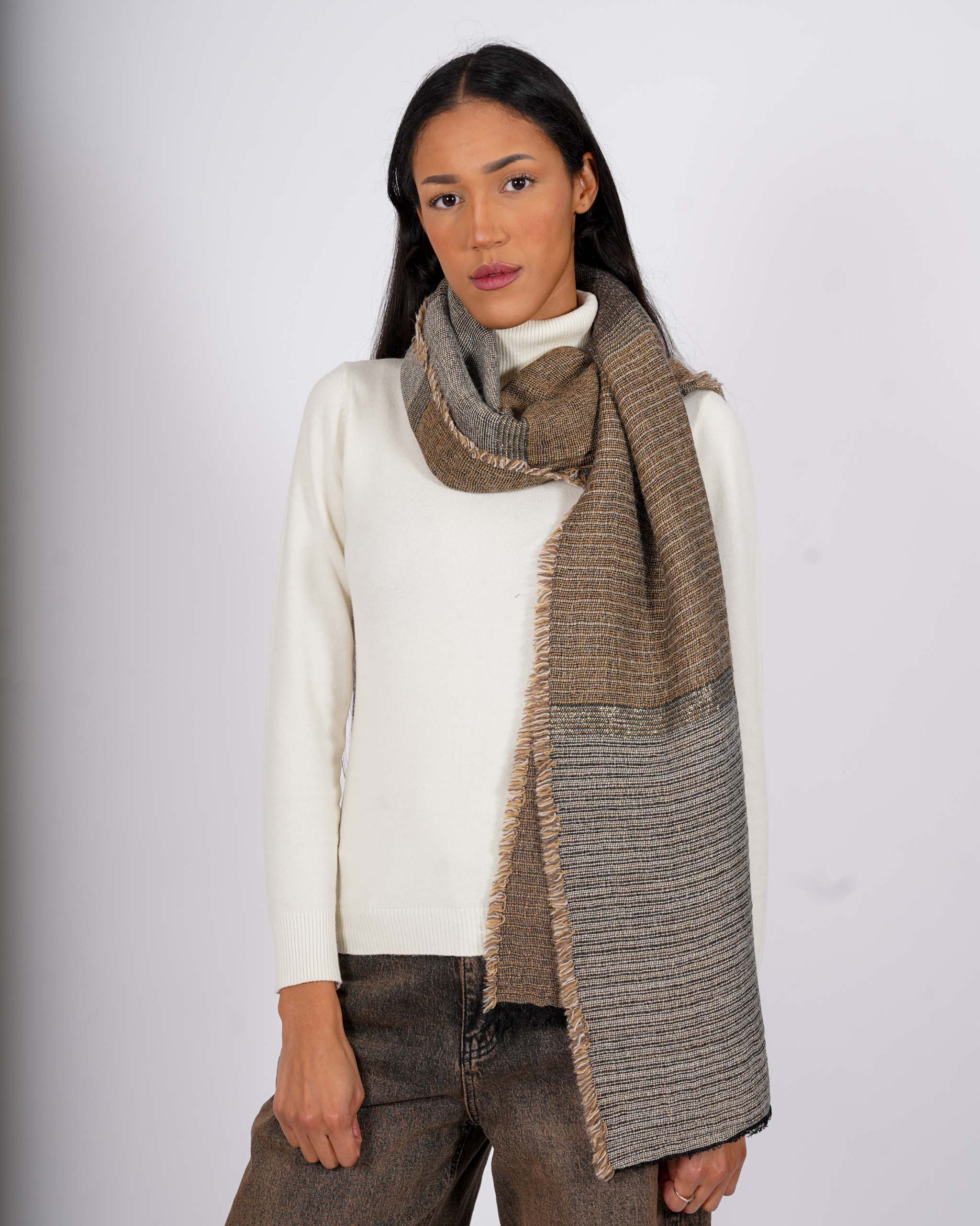 Sciarpa in maglia trama lurex - 7545