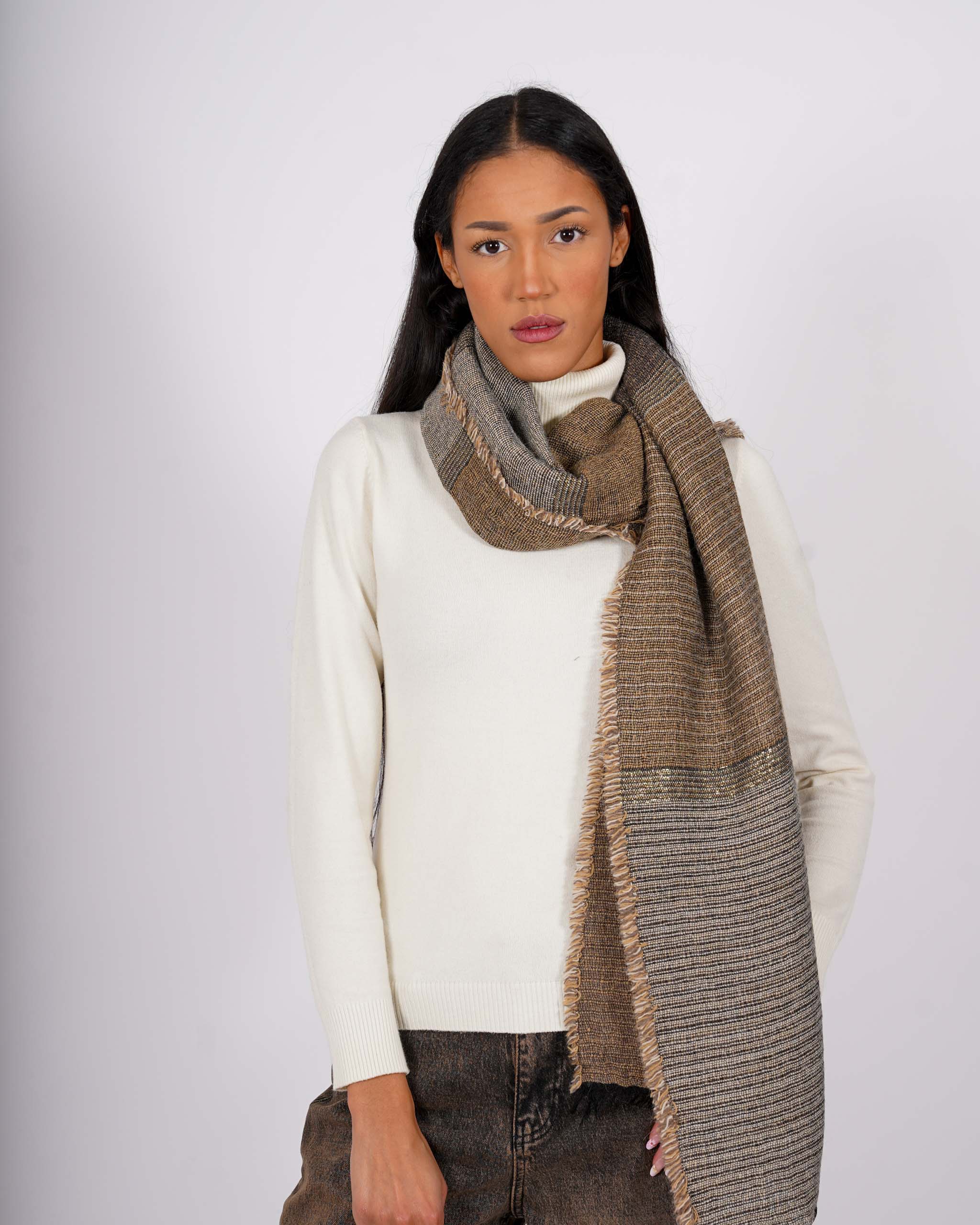 Sciarpa in maglia trama lurex - 7545