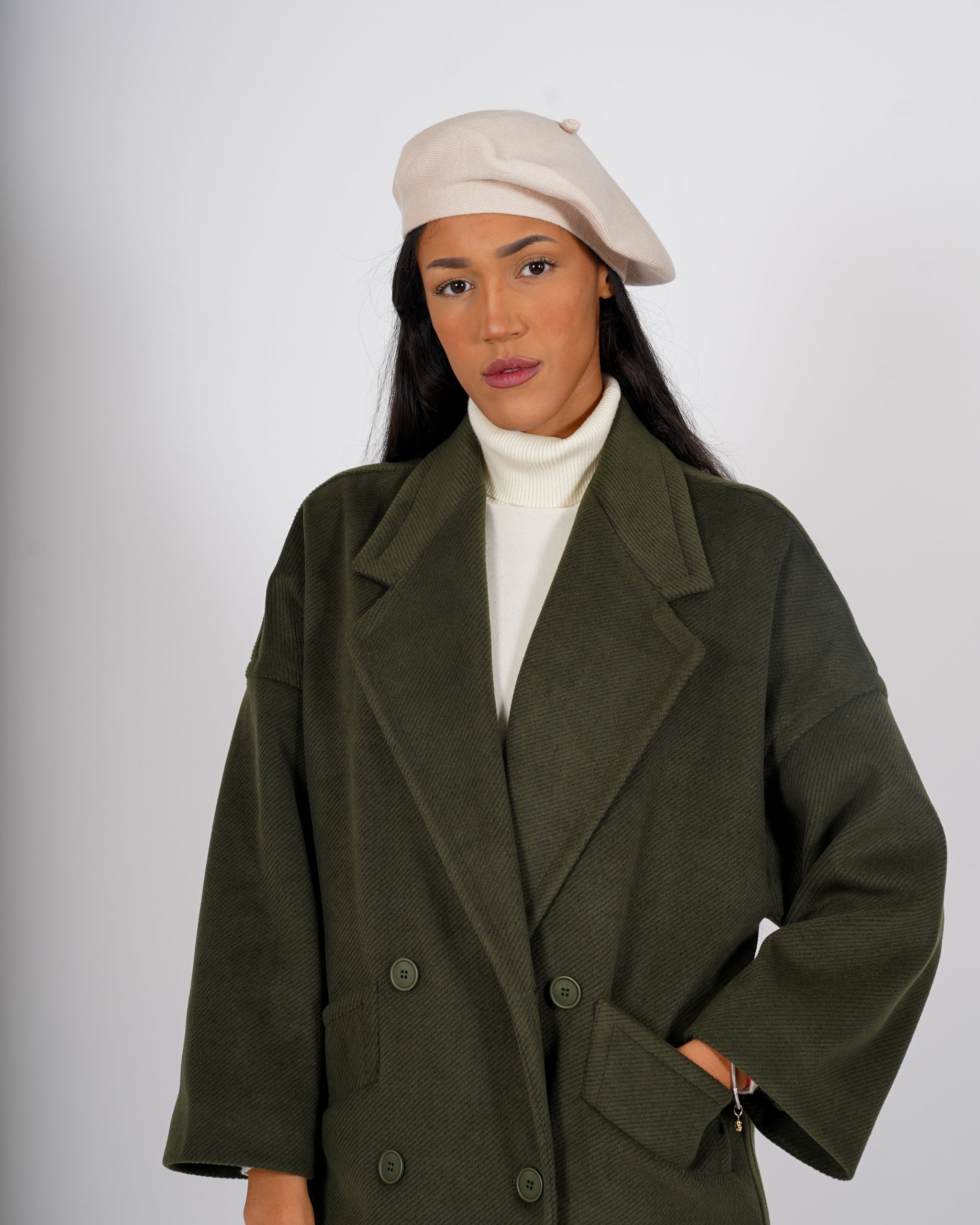 Cappello basco in misto lana - CA-18