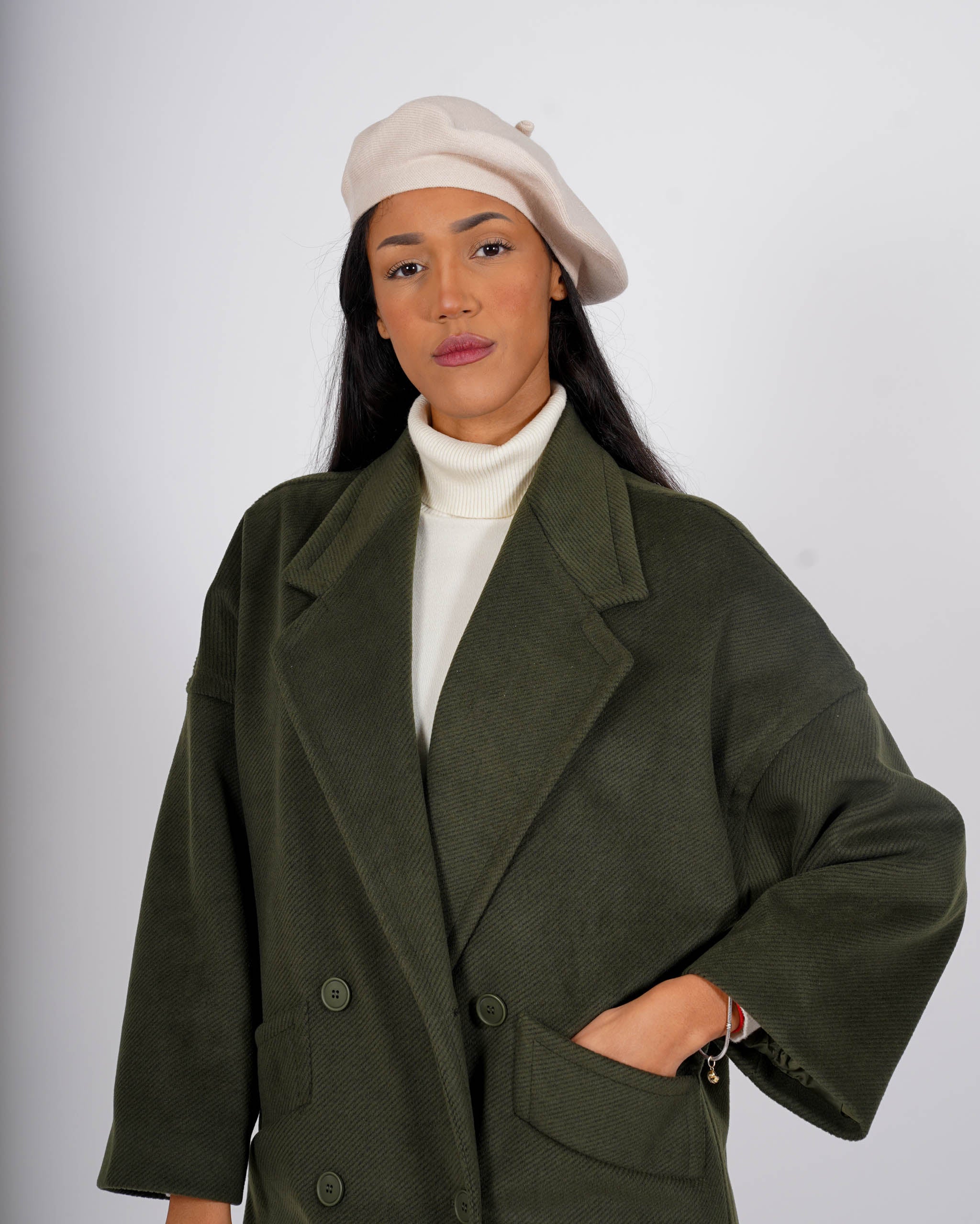 Cappello basco in misto lana - CA-18