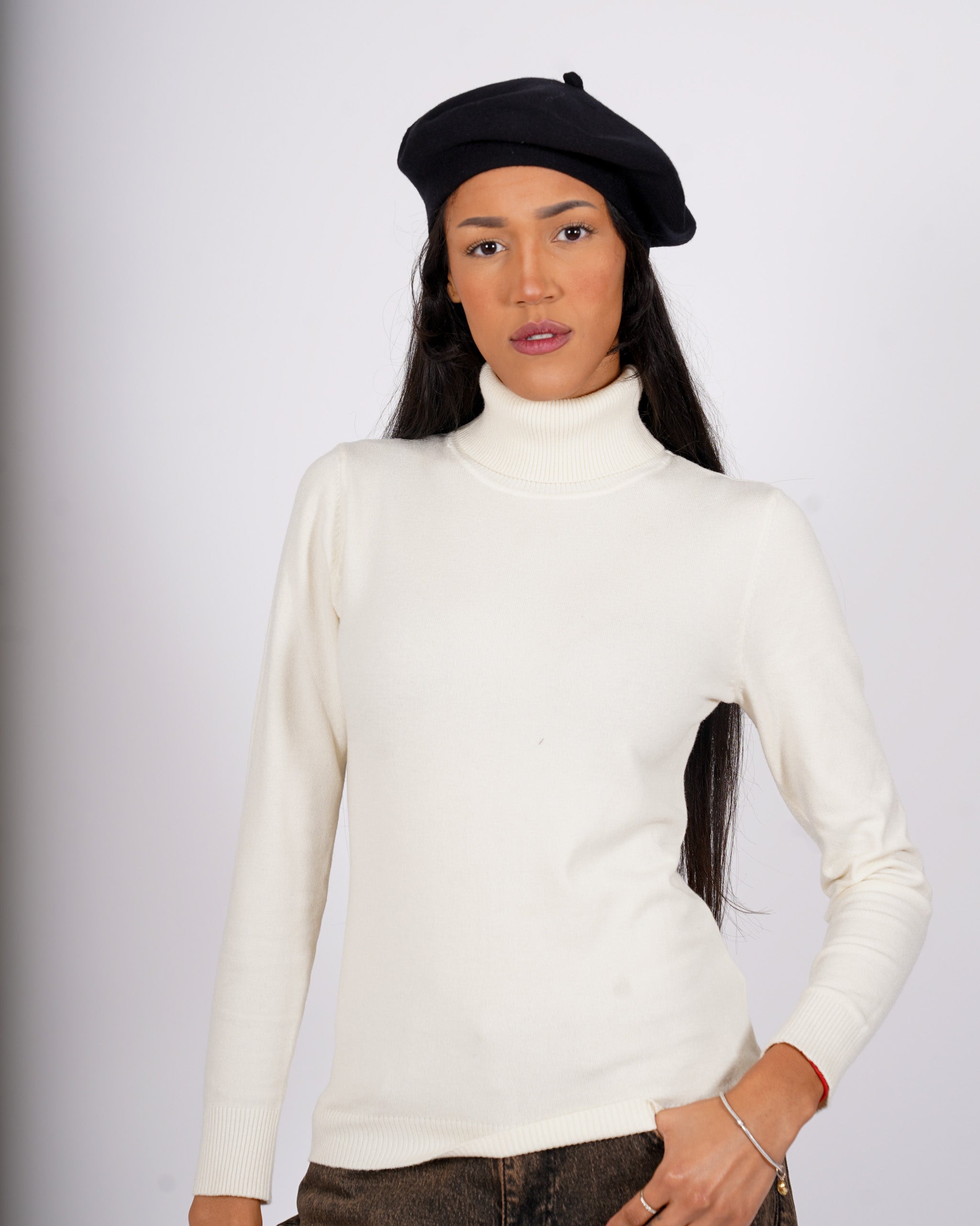 Cappello basco in misto lana - CA-18