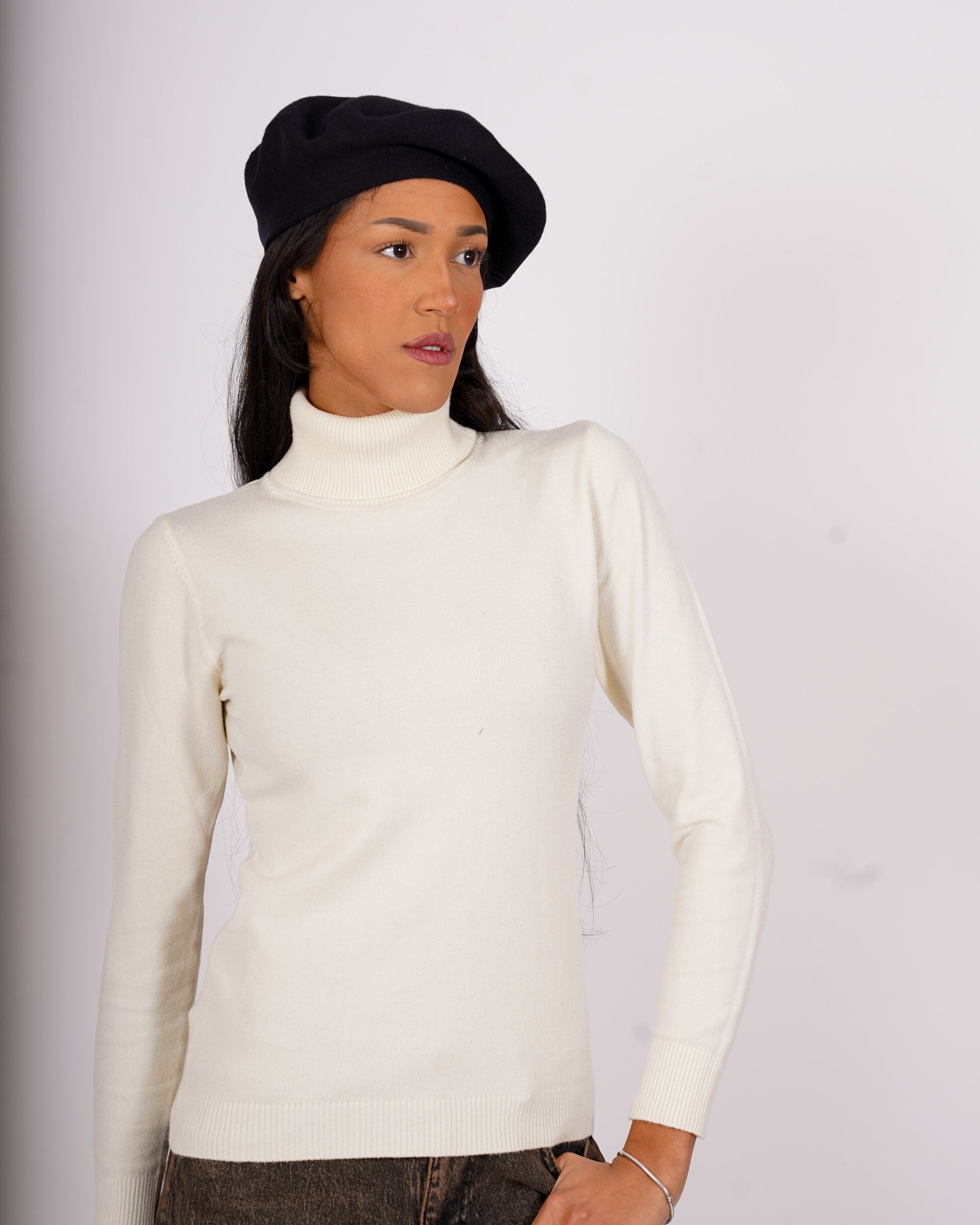 Cappello basco in misto lana - CA-18