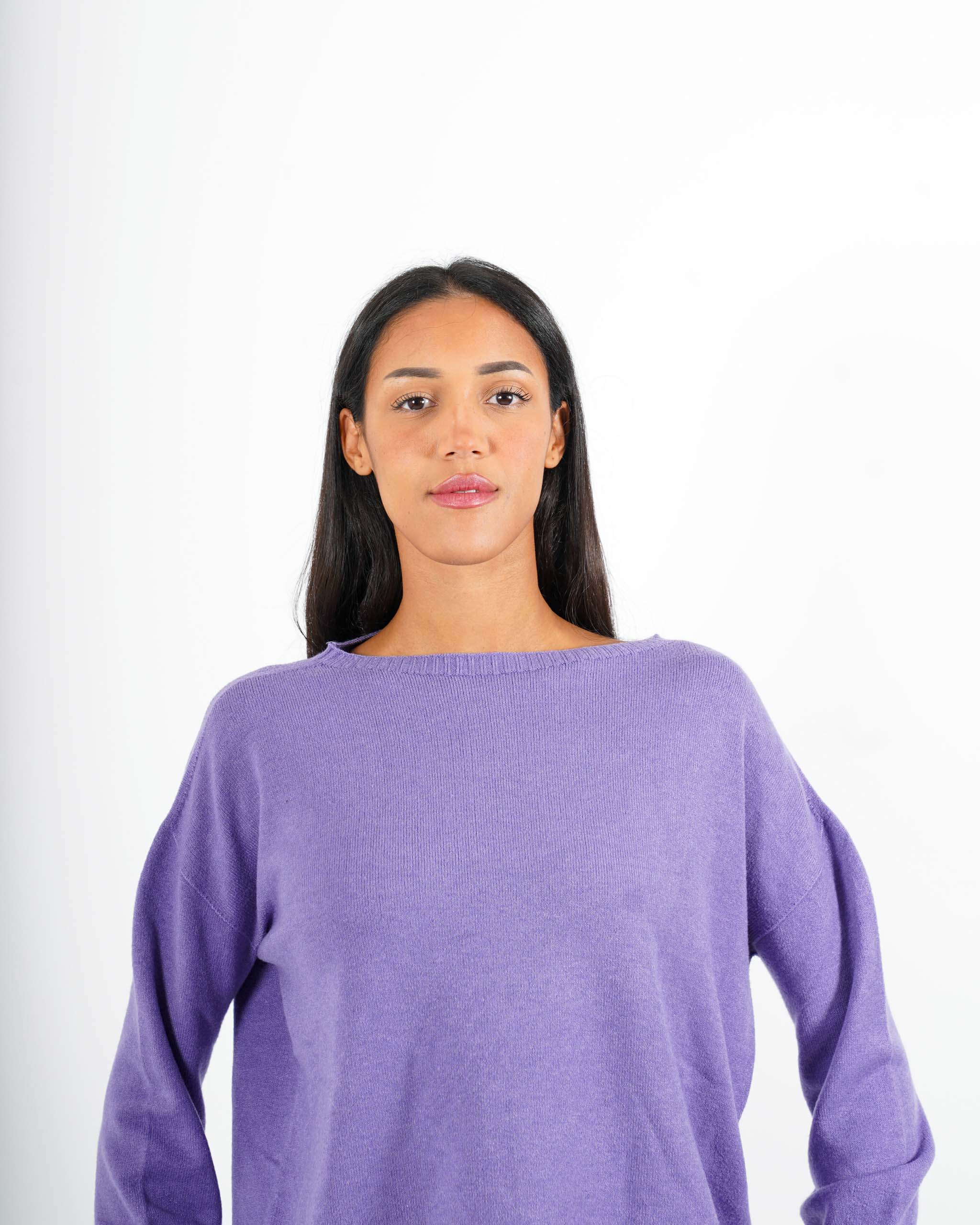 Maglia girocollo in mano lana- Nigeria