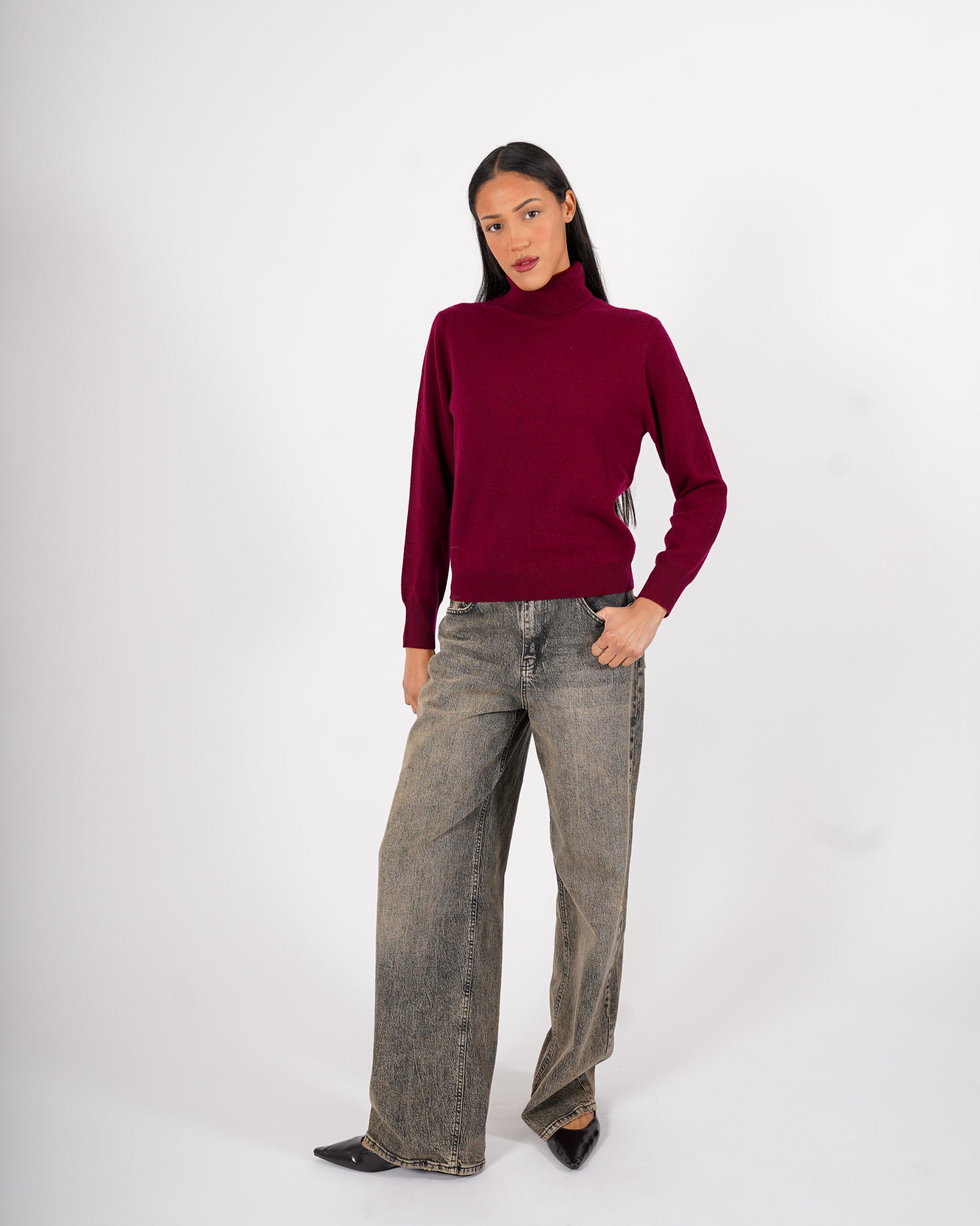 Maglia collo alto in cashmere - Lepore