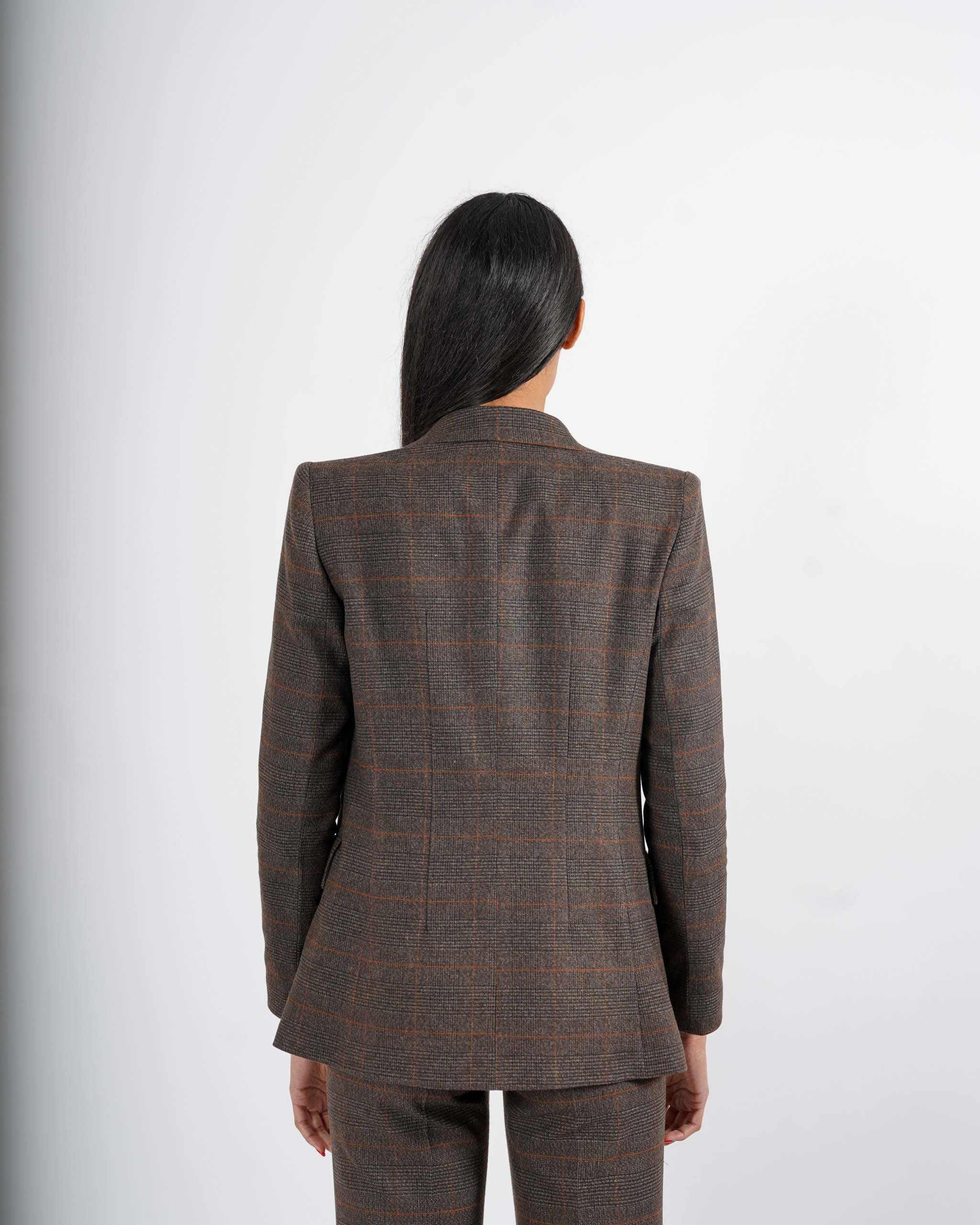 Giacca doppio petto con sei bottoni in frescolana - Tiffany