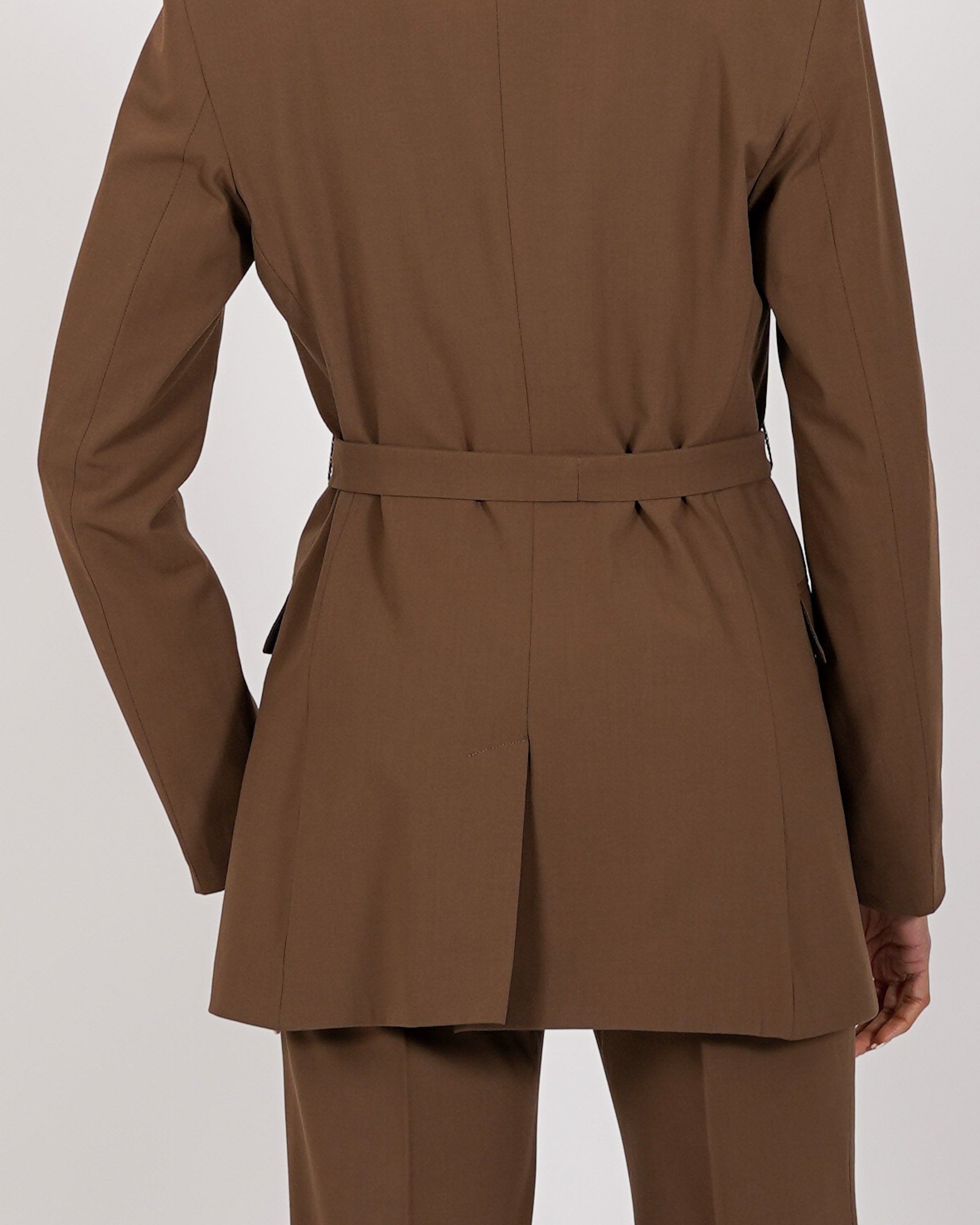 Giacca monopetto con cintura in vita - Serena