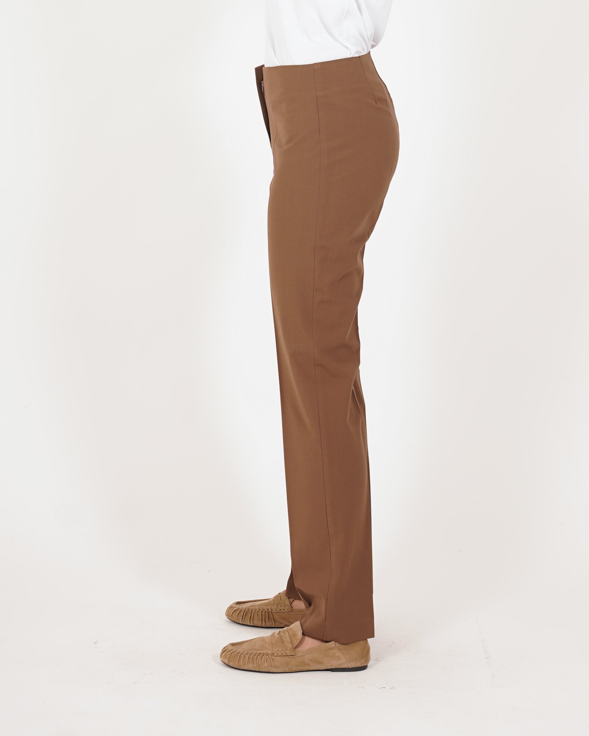 Pantaloni slim fit in tessuto ecofibra - Timorosa