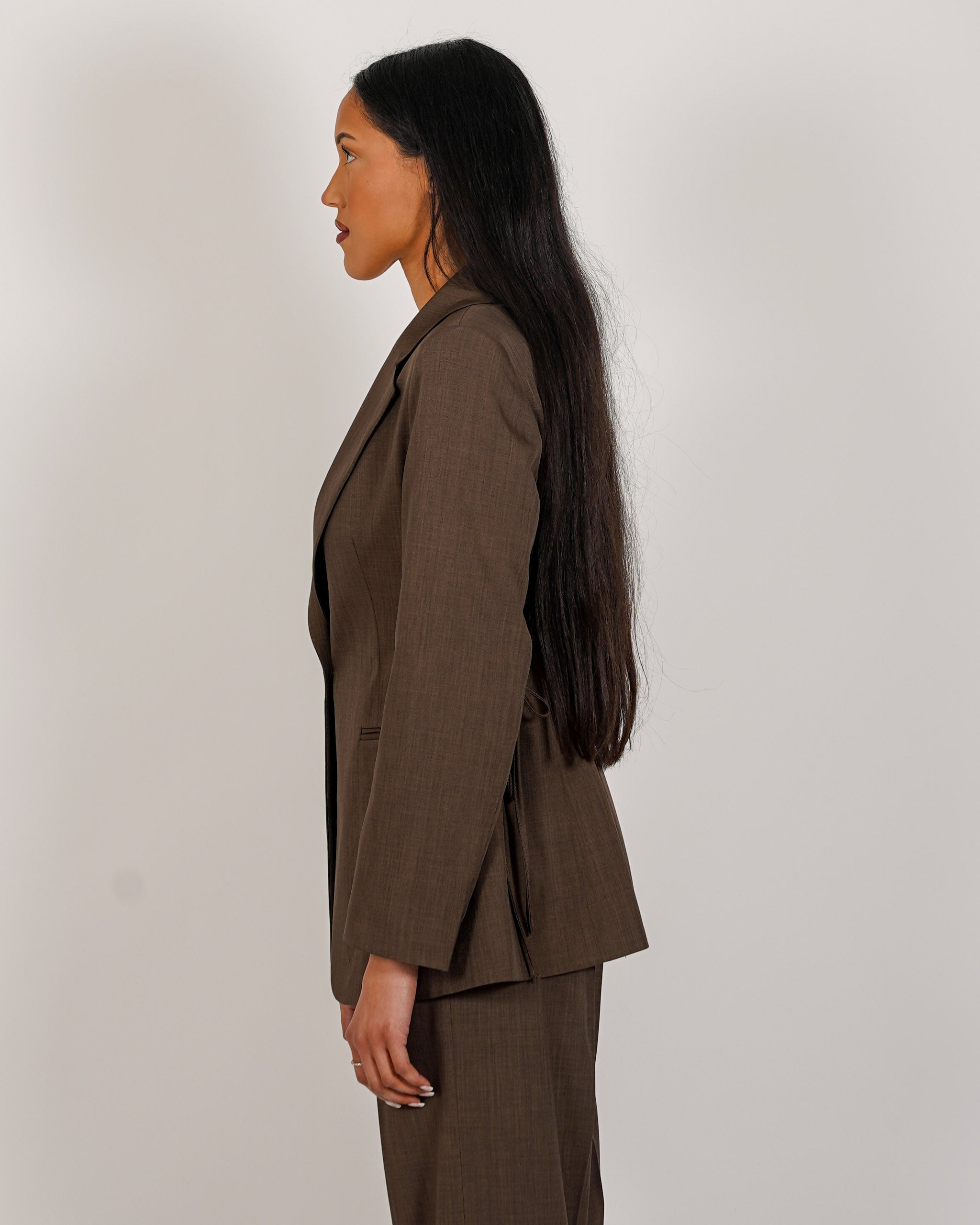 Giacca monopetto con stringhe laterali - Letale