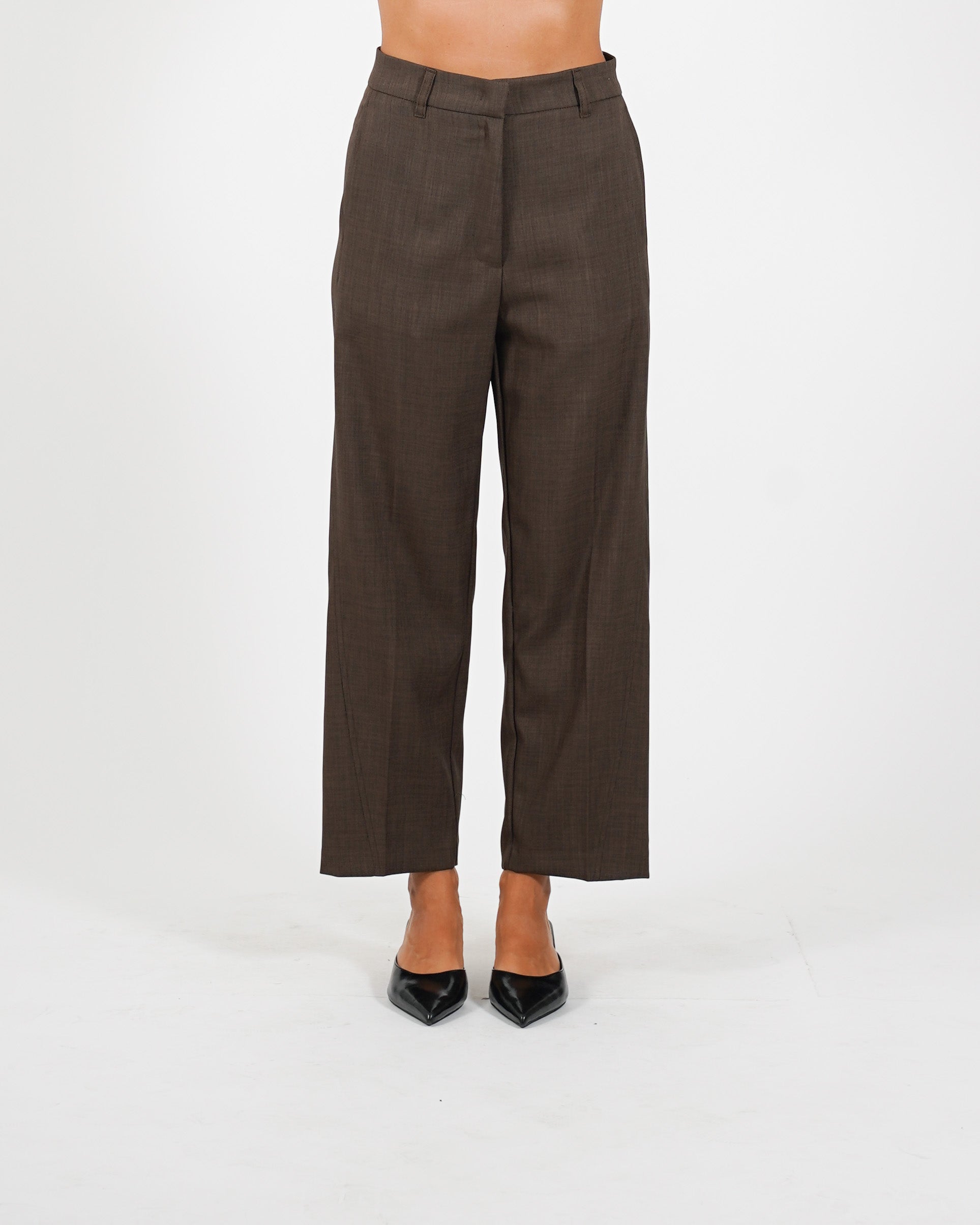 Pantaloni cropped in eco fibra - Diretta