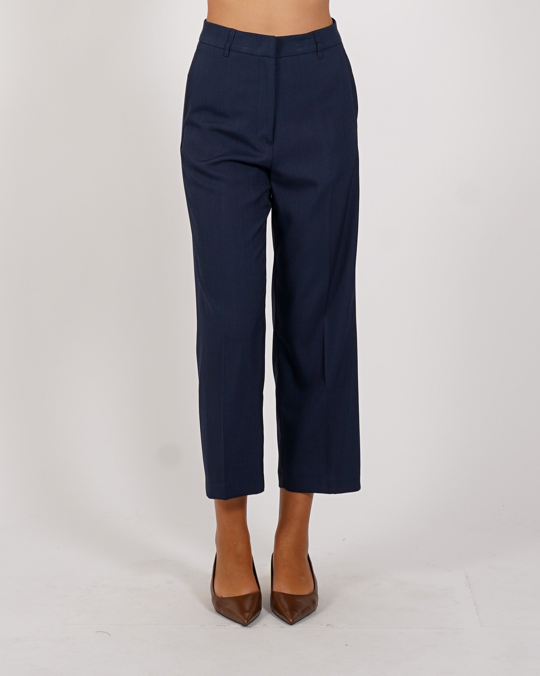 Pantaloni cropped in eco fibra - Diretta