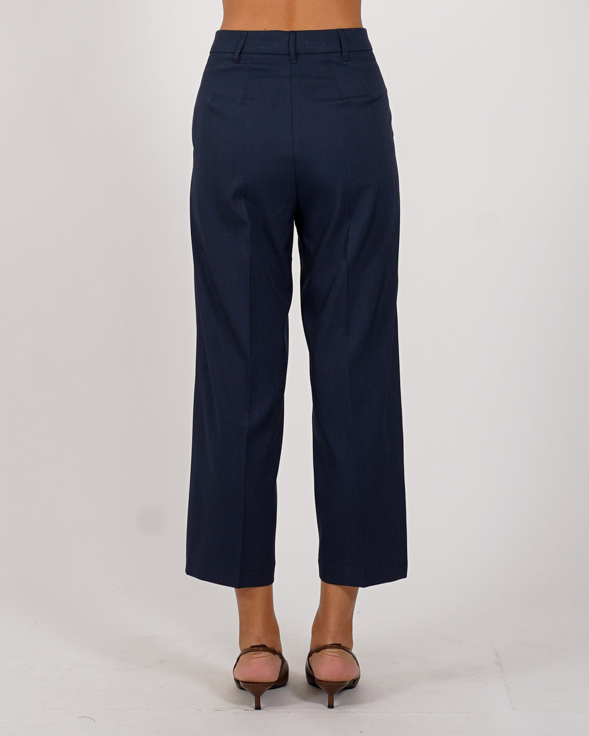 Pantaloni cropped in eco fibra - Diretta
