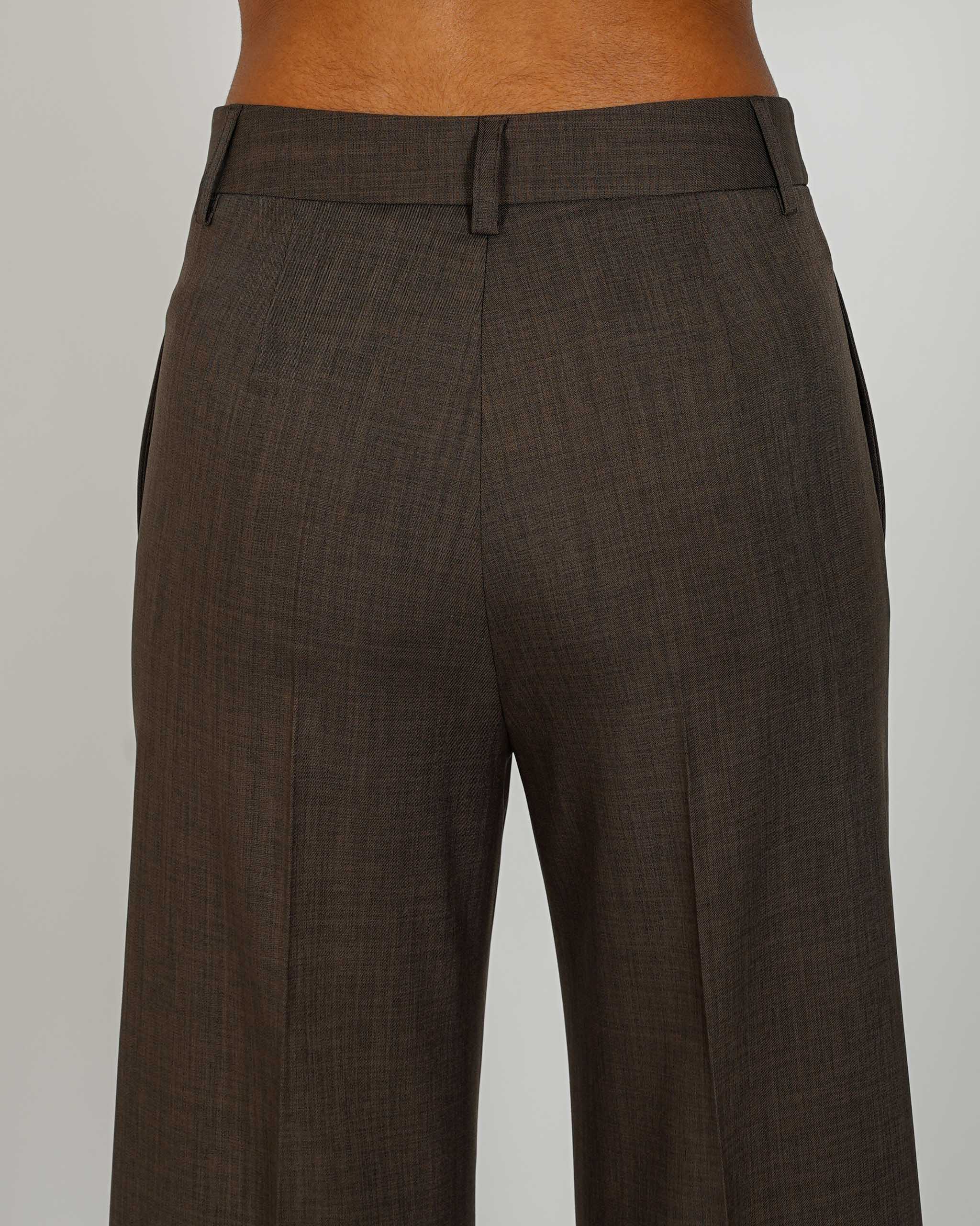 Pantaloni palazzo a vita alta in ecofibra – Giovanna