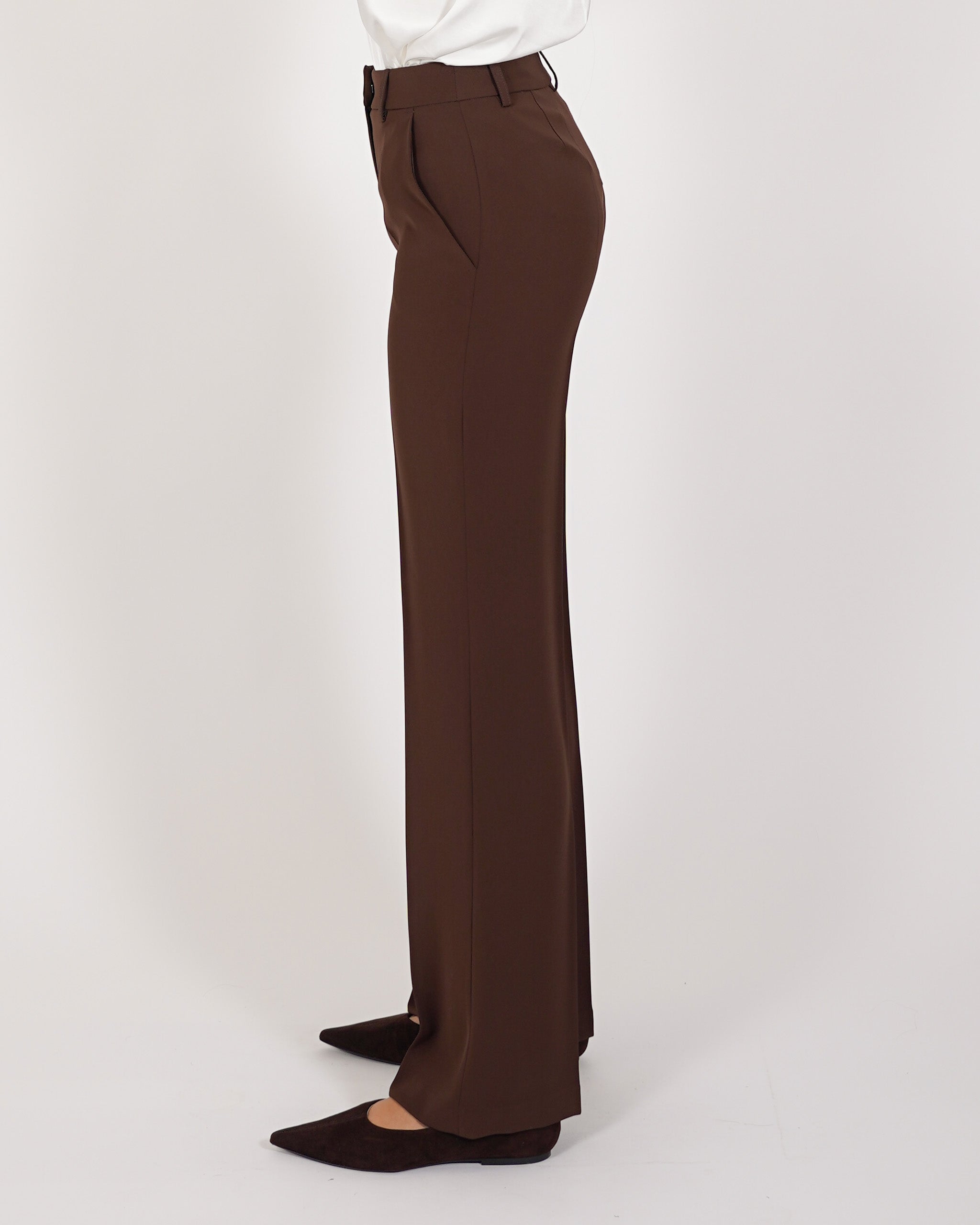 Pantaloni palazzo vita alta - Piegata