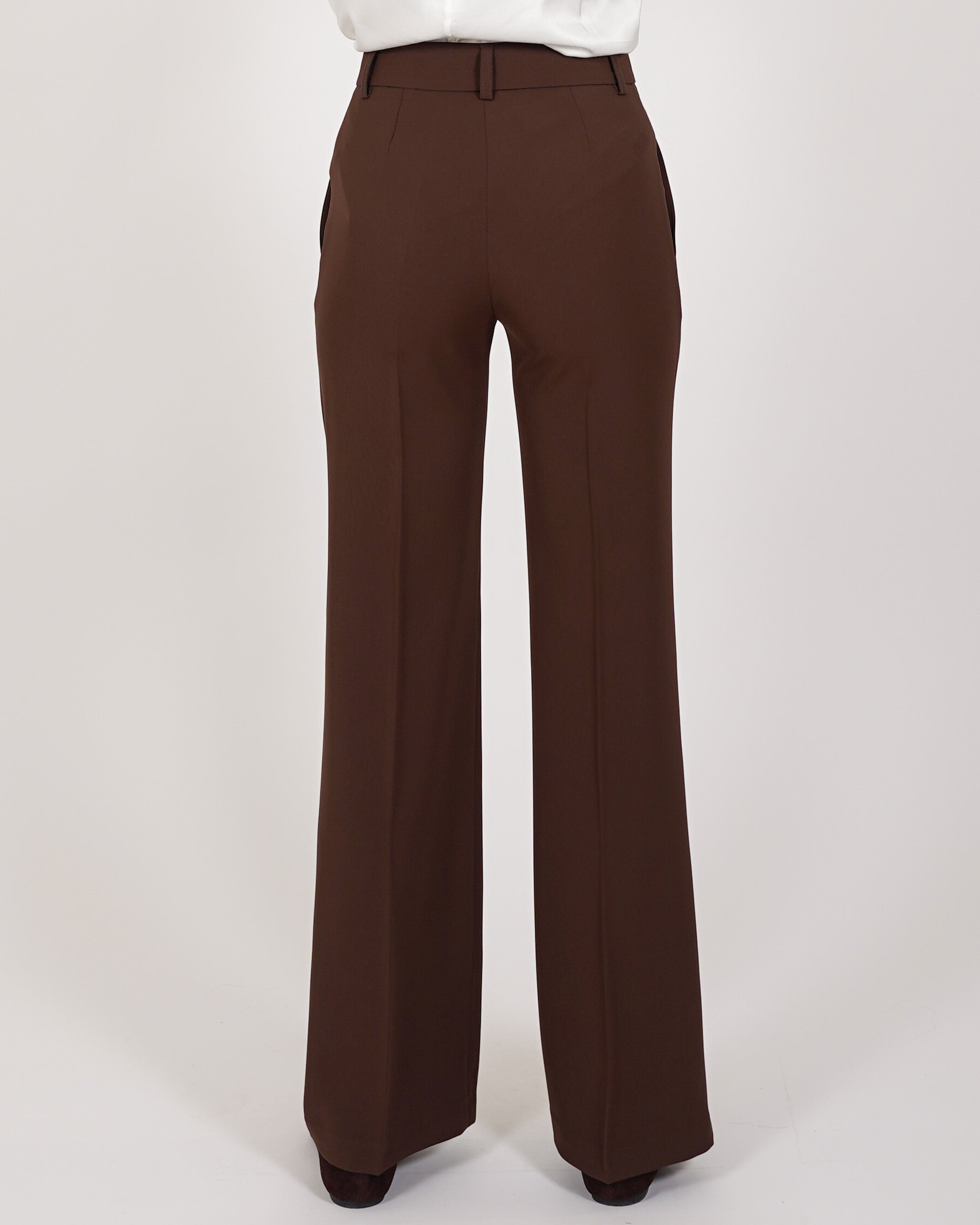 Pantaloni palazzo vita alta - Piegata