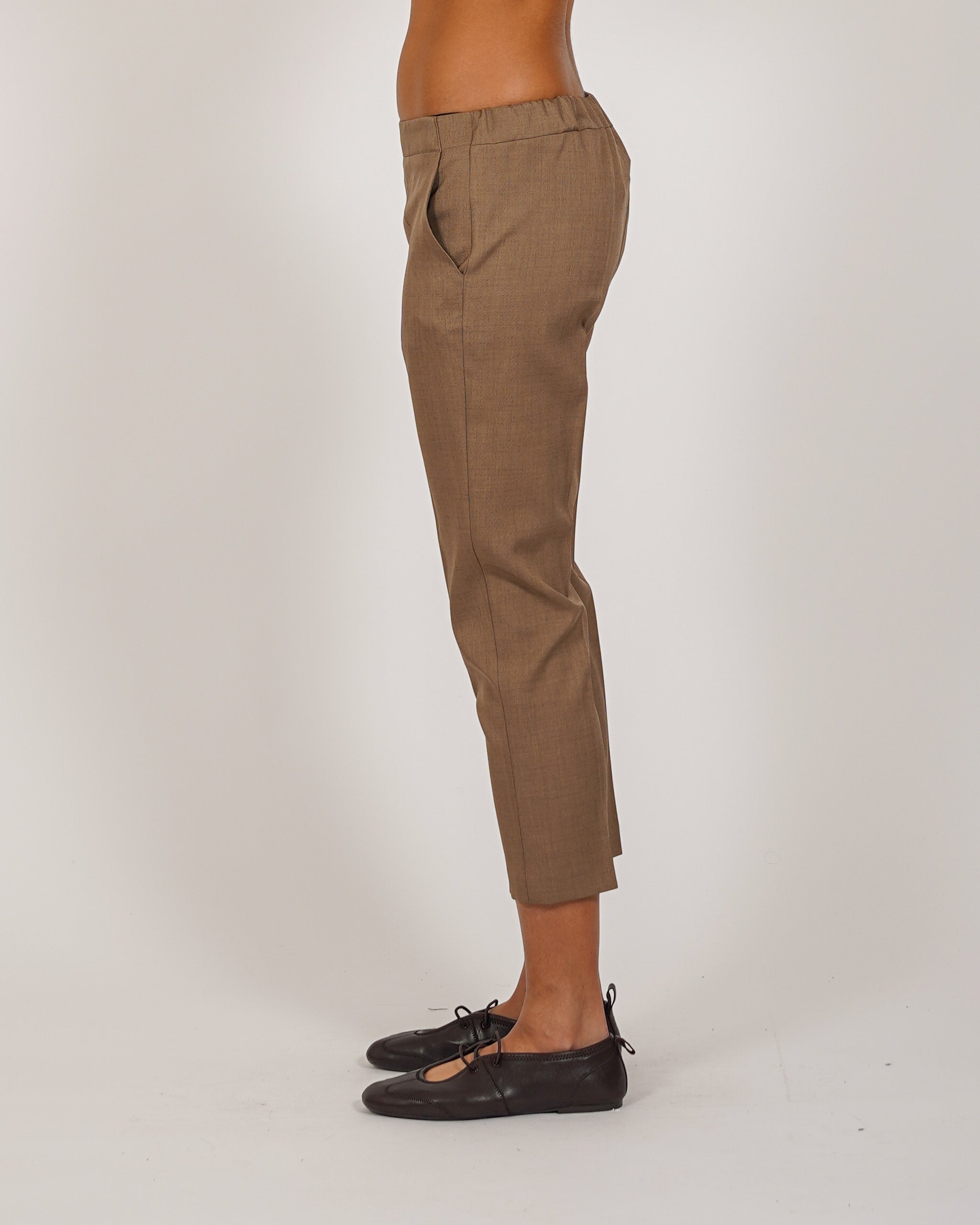 Pantaloni slim fit con elastico in ecofibra - Judas