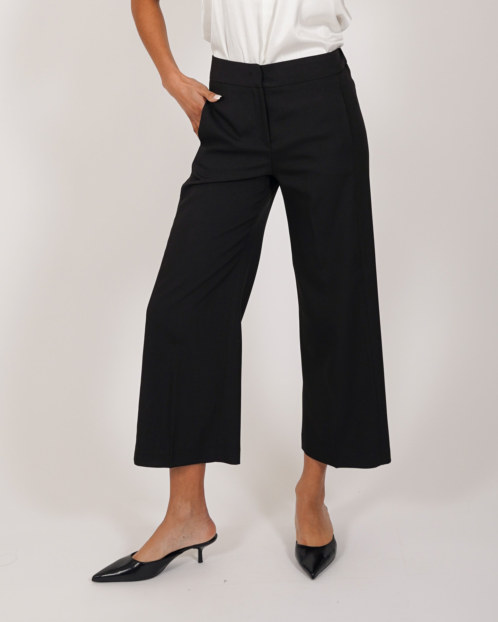 Pantaloni cropped in eco fibra - Manzano