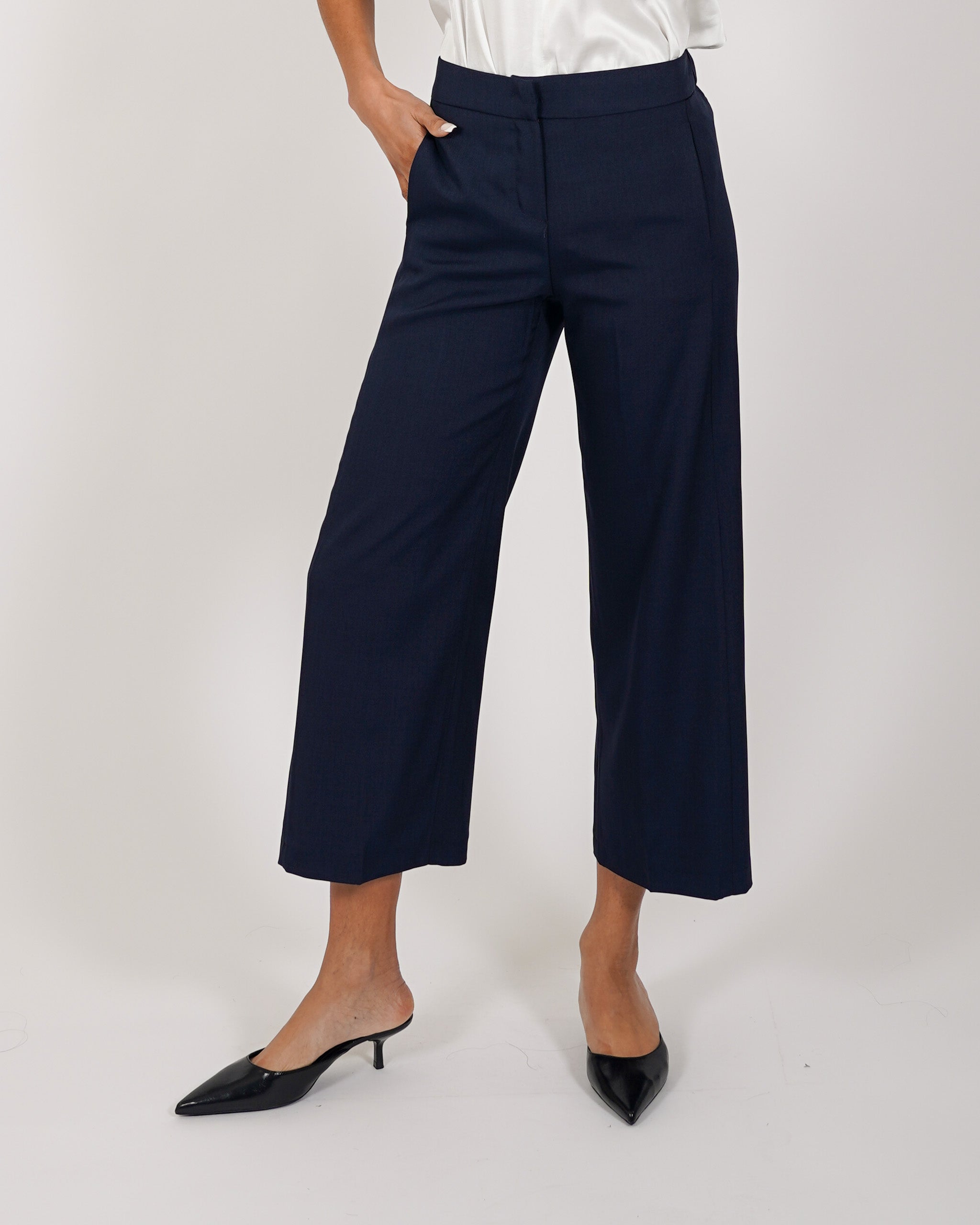 Pantaloni cropped in eco fibra - Manzano