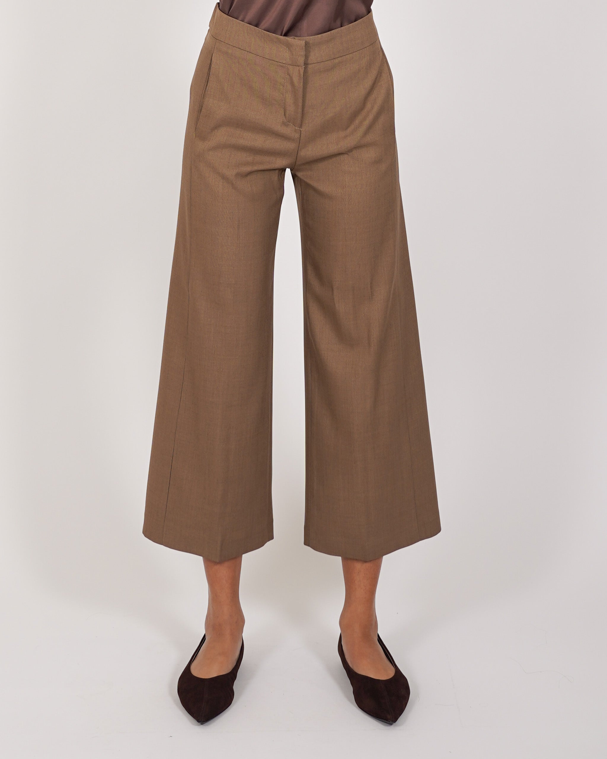 Pantaloni cropped in eco fibra - Manzano