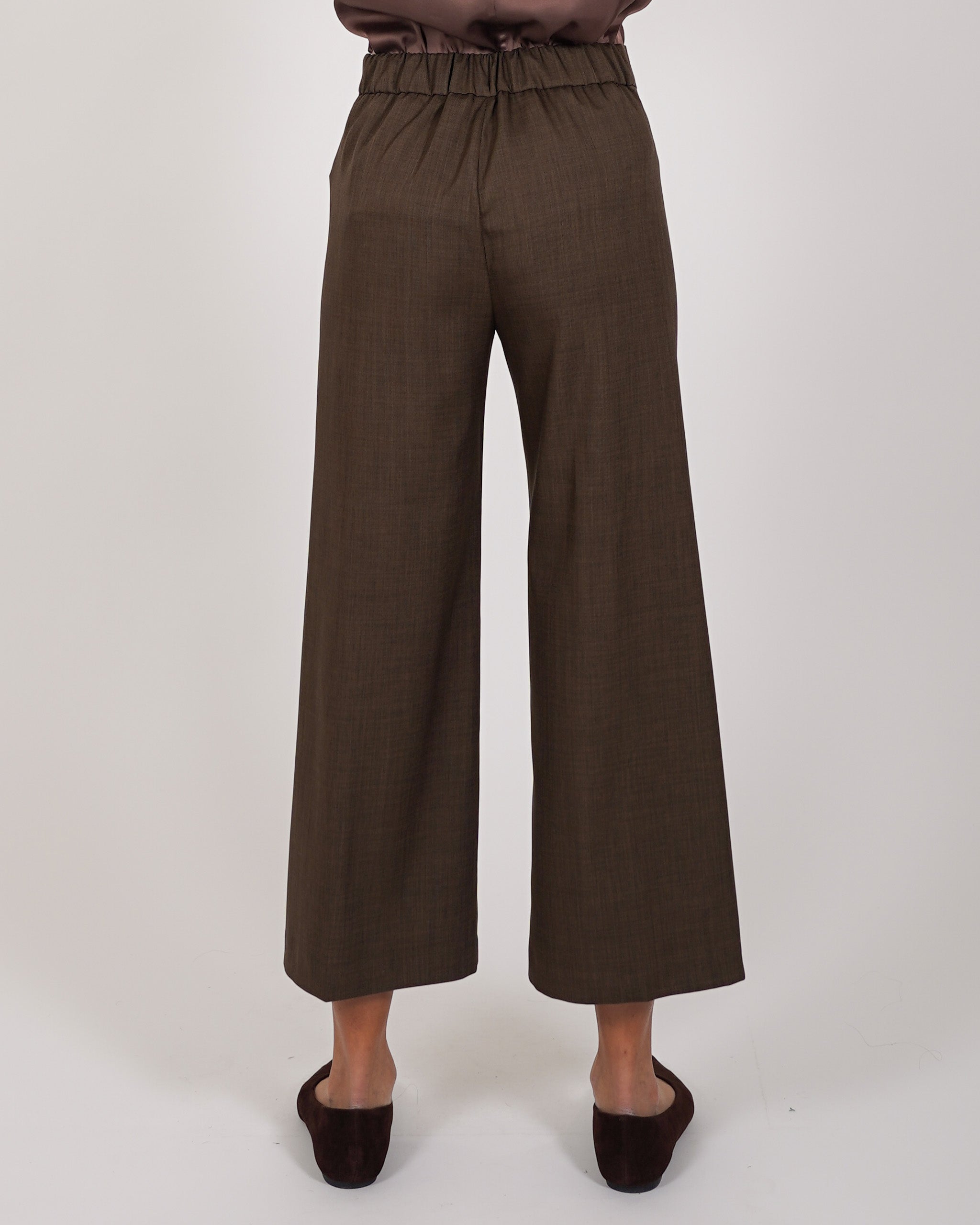 Pantaloni cropped in eco fibra - Manzano