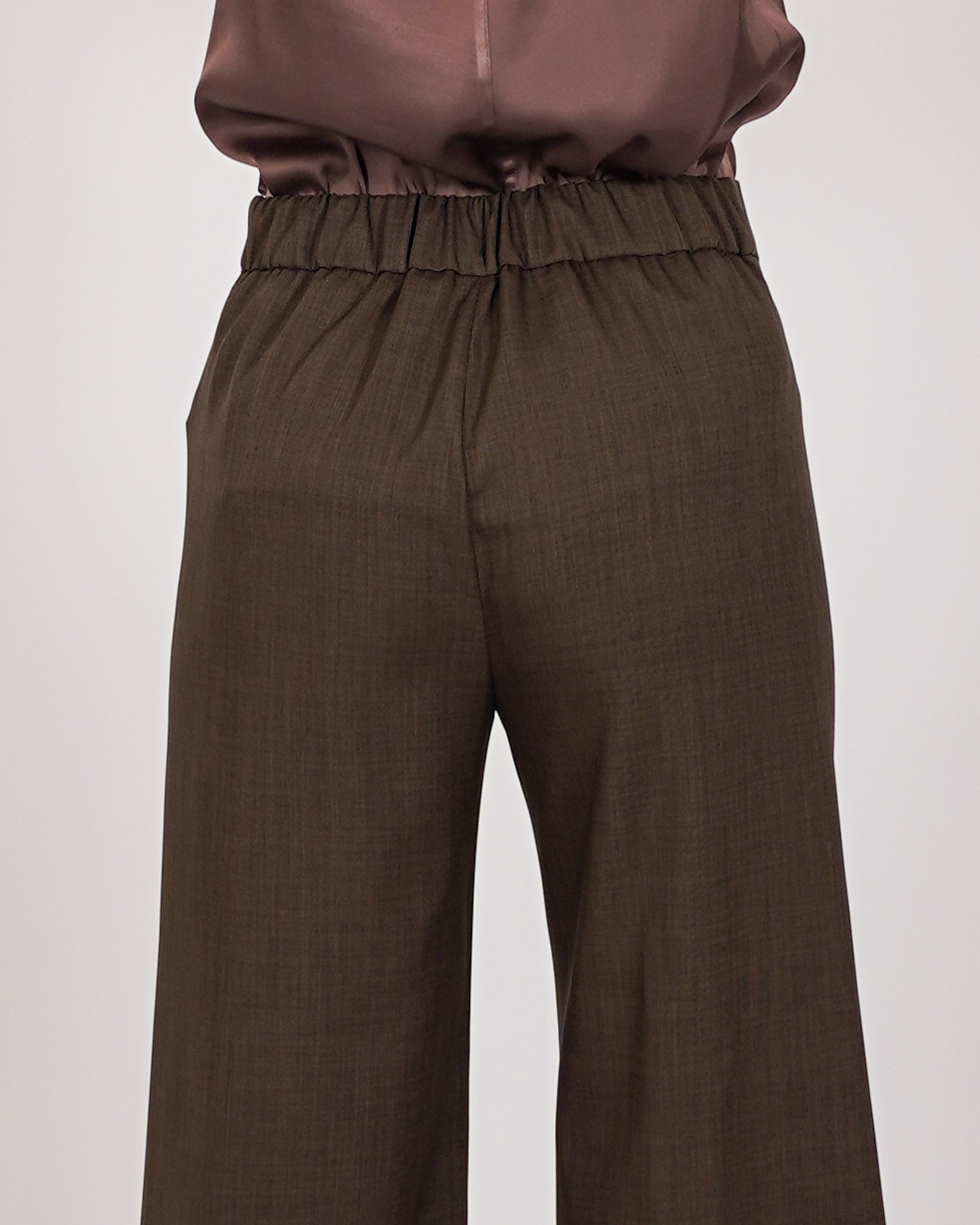 Pantaloni cropped in eco fibra - Manzano