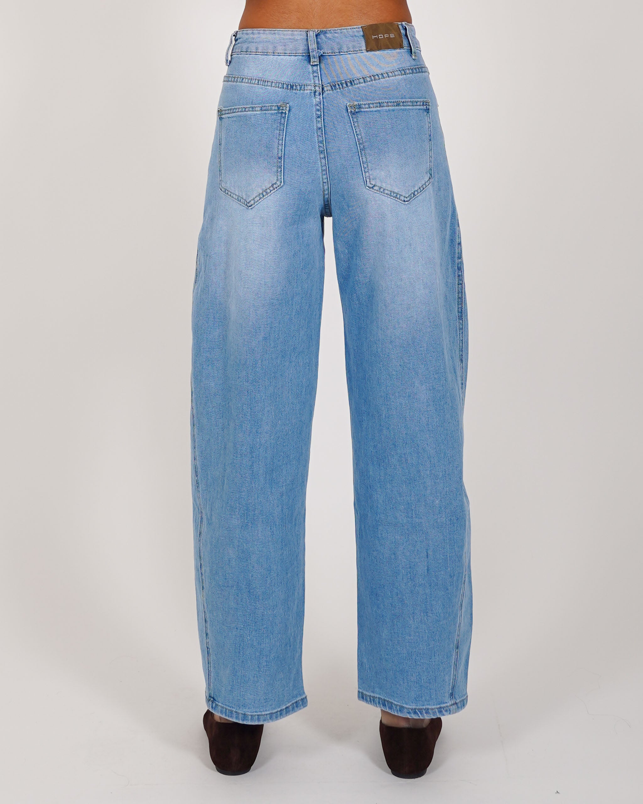 Jeans balloon fit in tela denim - Doris