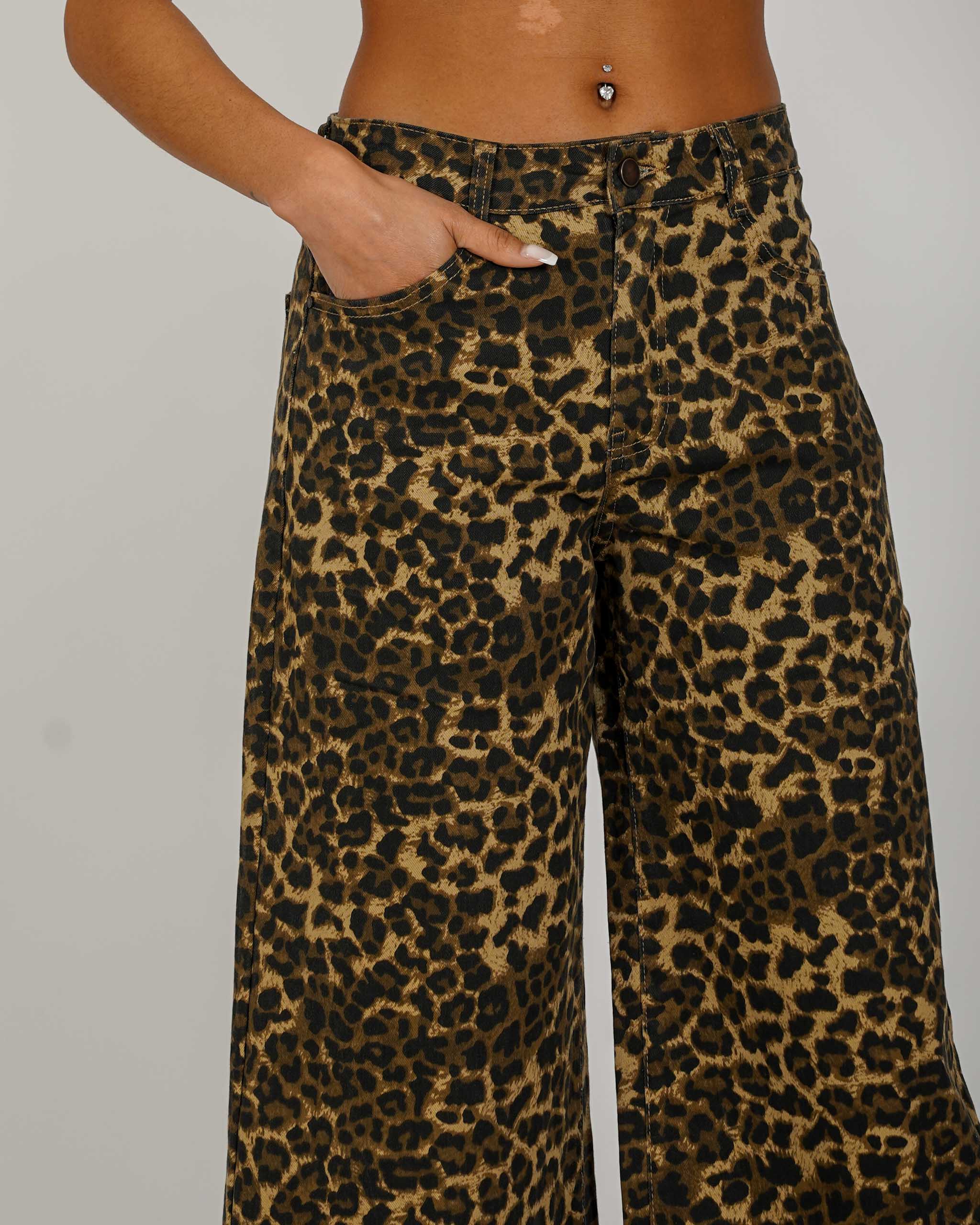 Pantaloni regular fit stampa maculata - Ruby