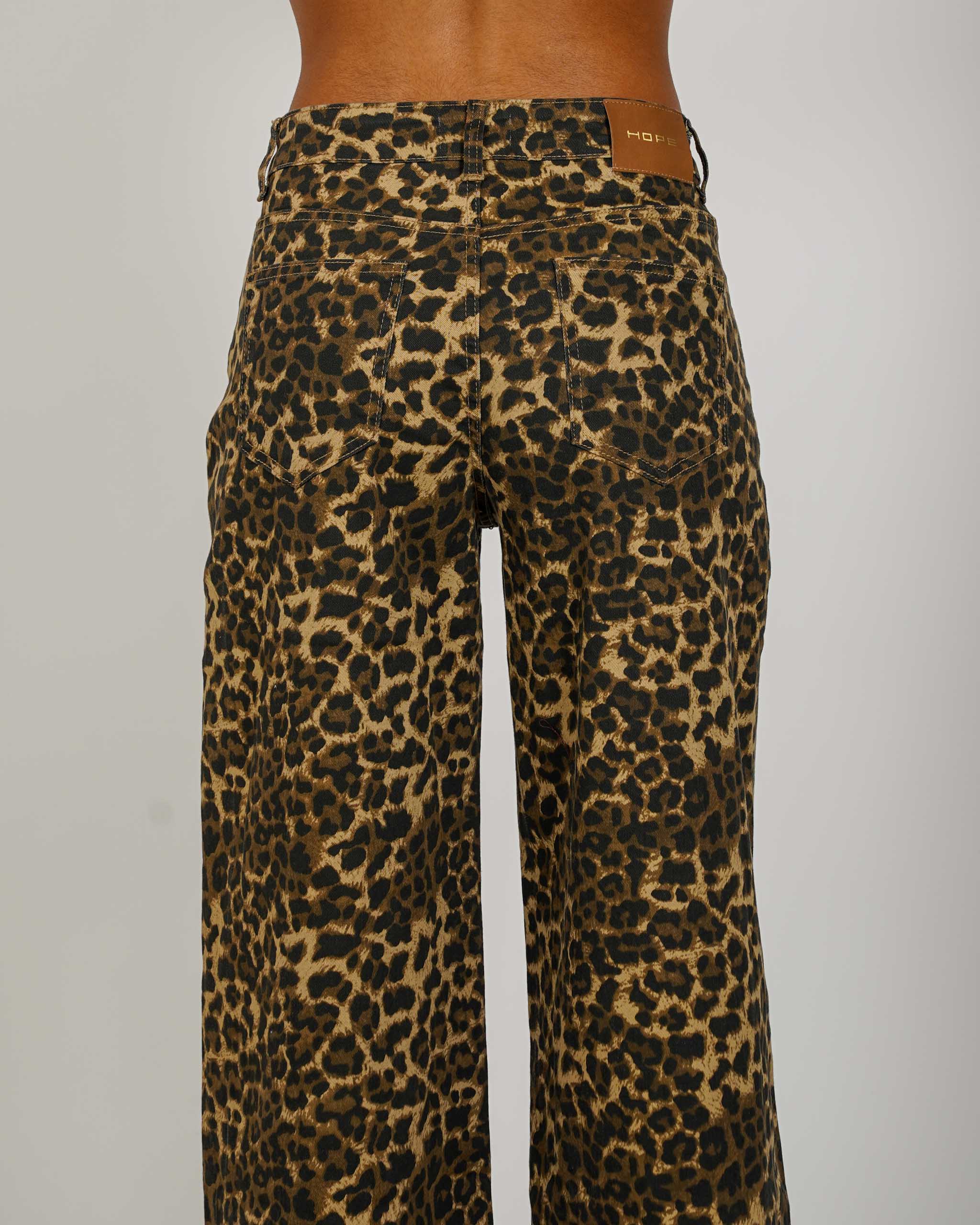 Pantaloni regular fit stampa maculata - Ruby