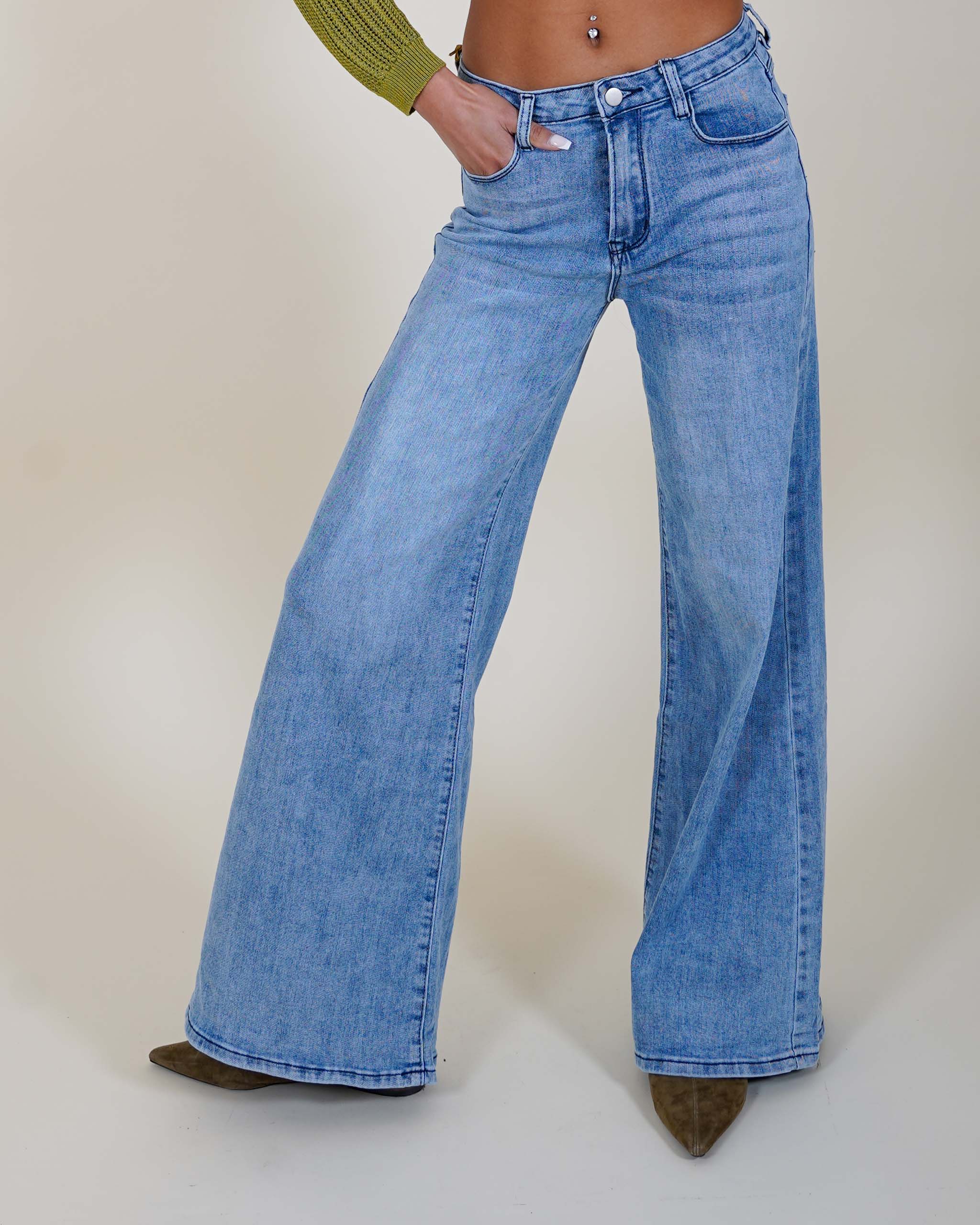 Jeans stretch con gamba e vita regolare - Edna