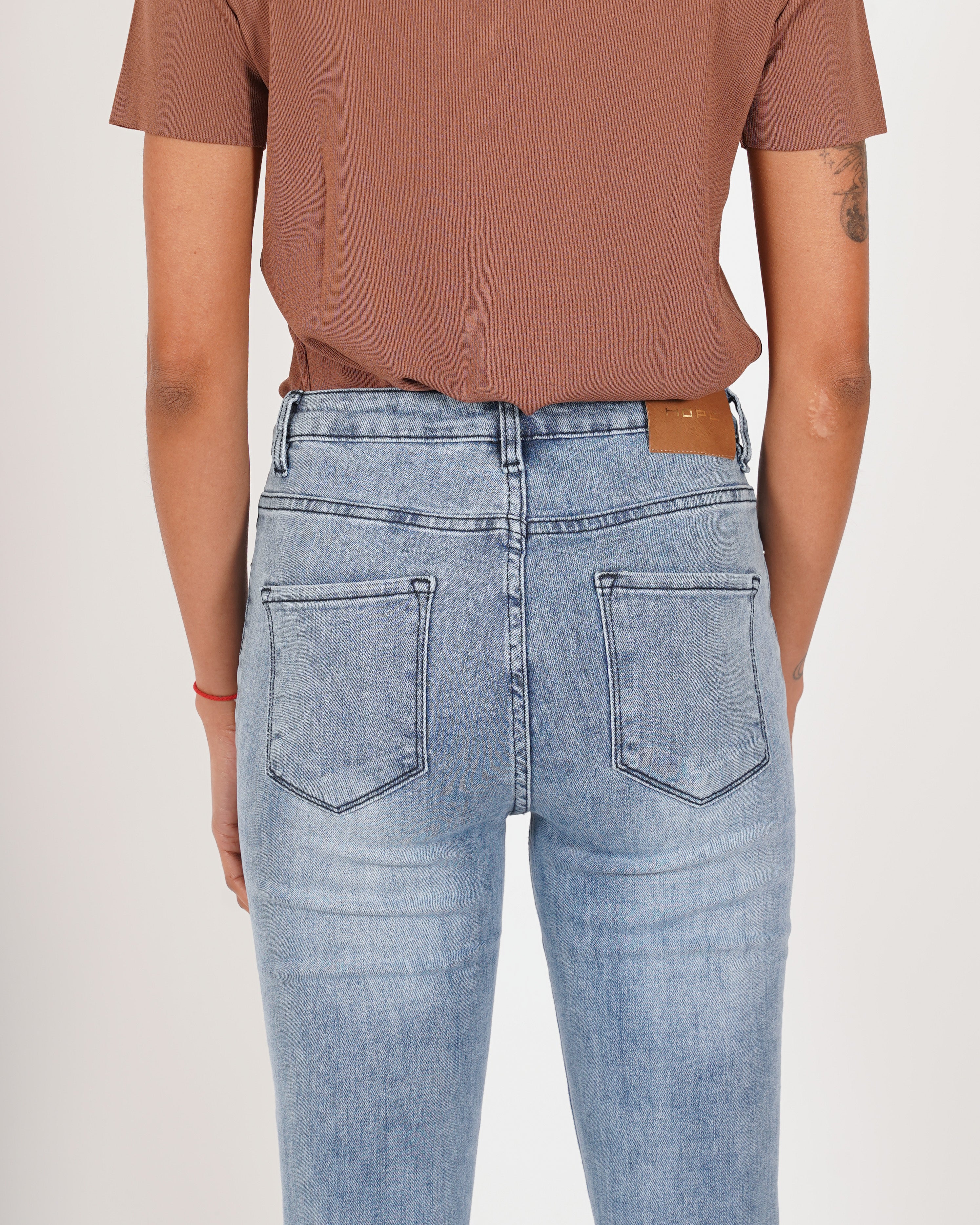 Jeans stretch gamba larga con vita regolare  - Beverly