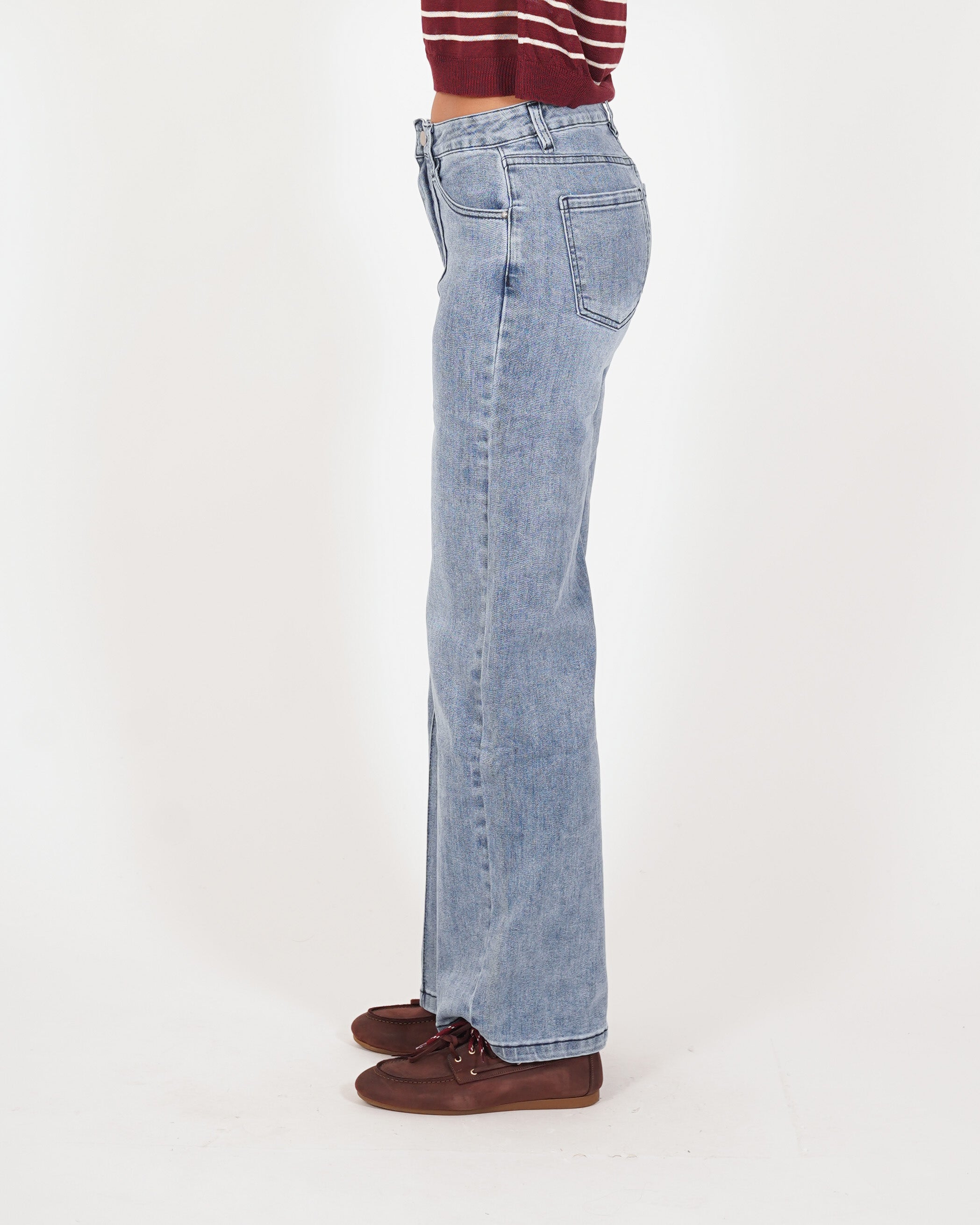 Jeans balloon fit con profilo frontale - Shania