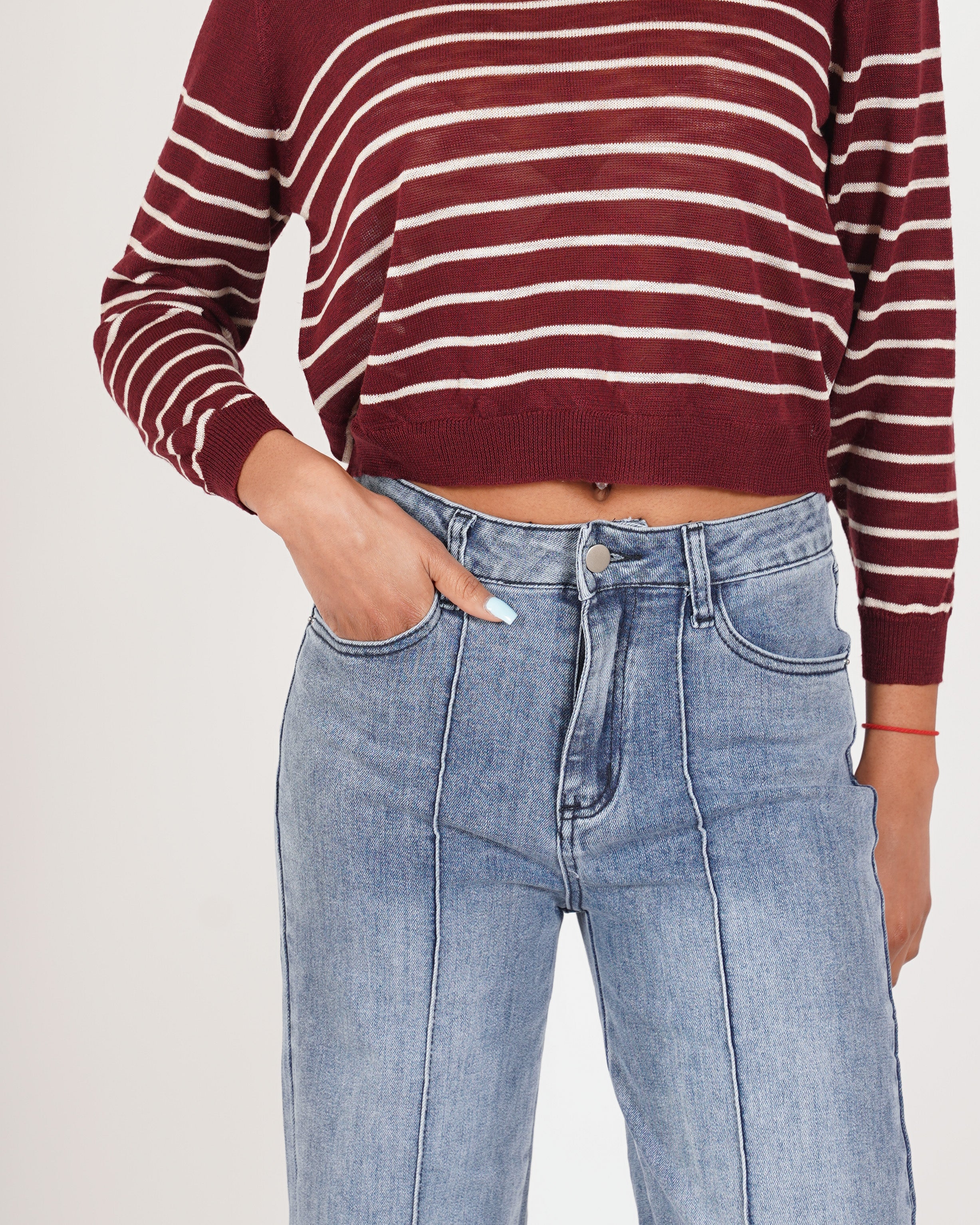 Jeans balloon fit con profilo frontale - Shania