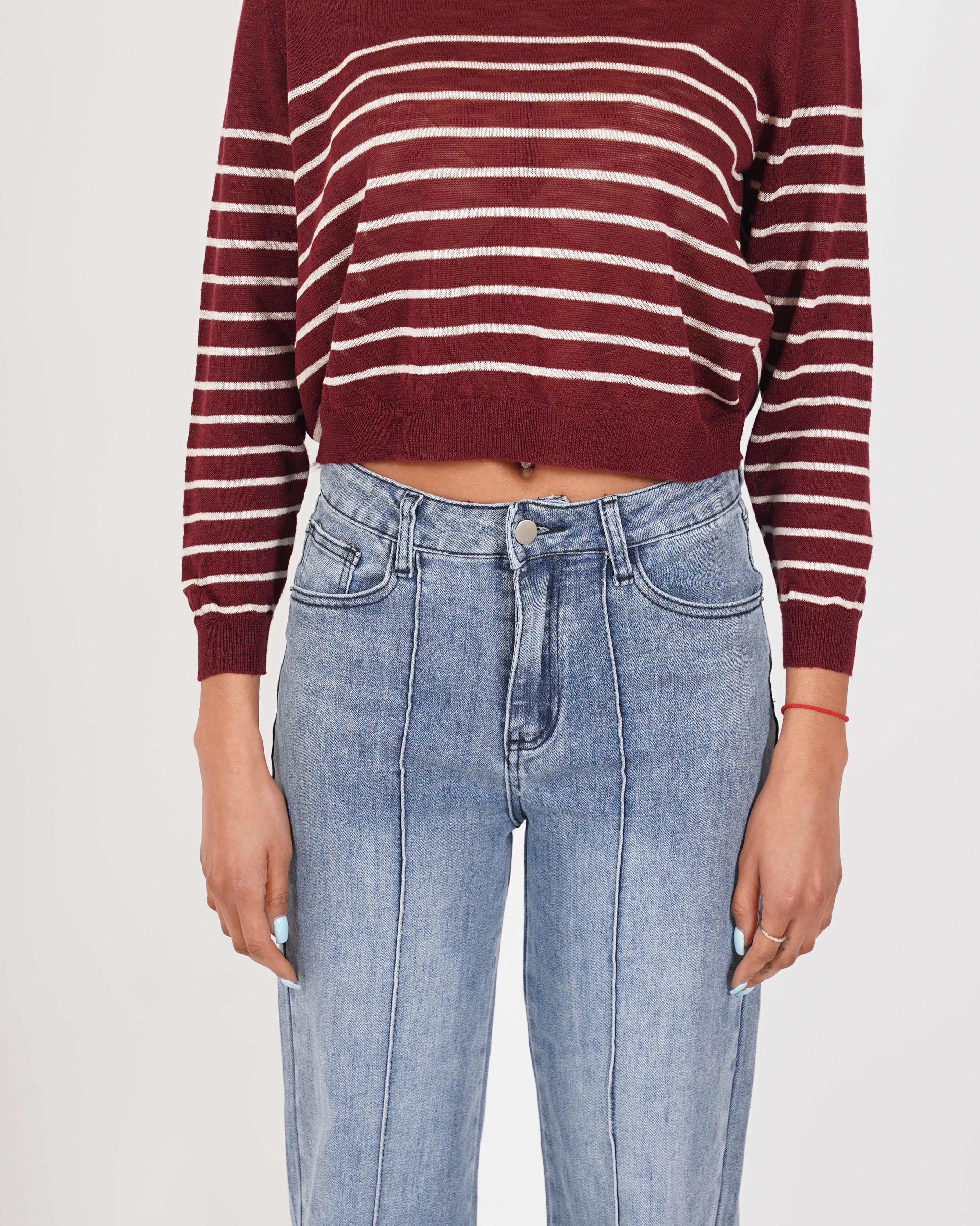 Jeans balloon fit con profilo frontale - Shania