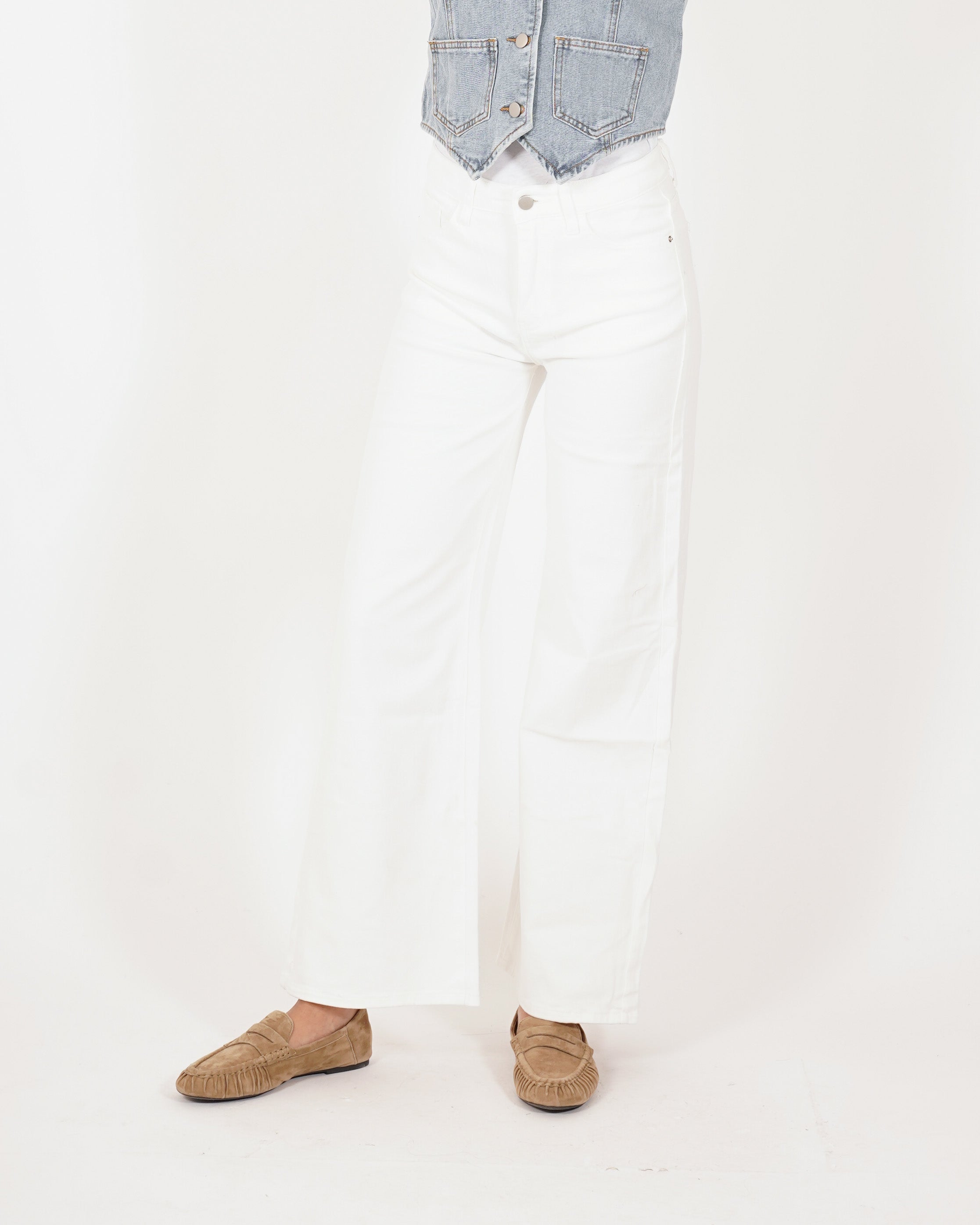 Pantaloni taglio jeans in cotone - Cassie