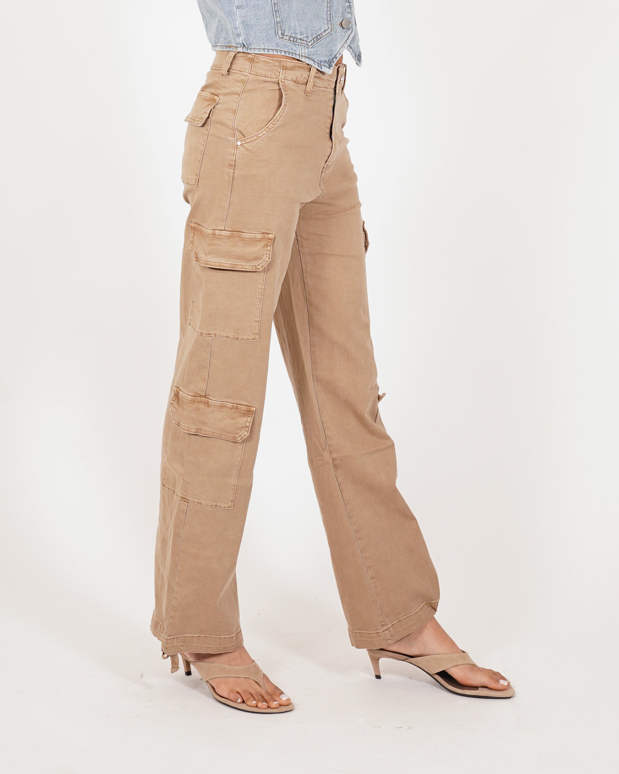 Pantaloni cargo in tessuto di cotone - Nellie