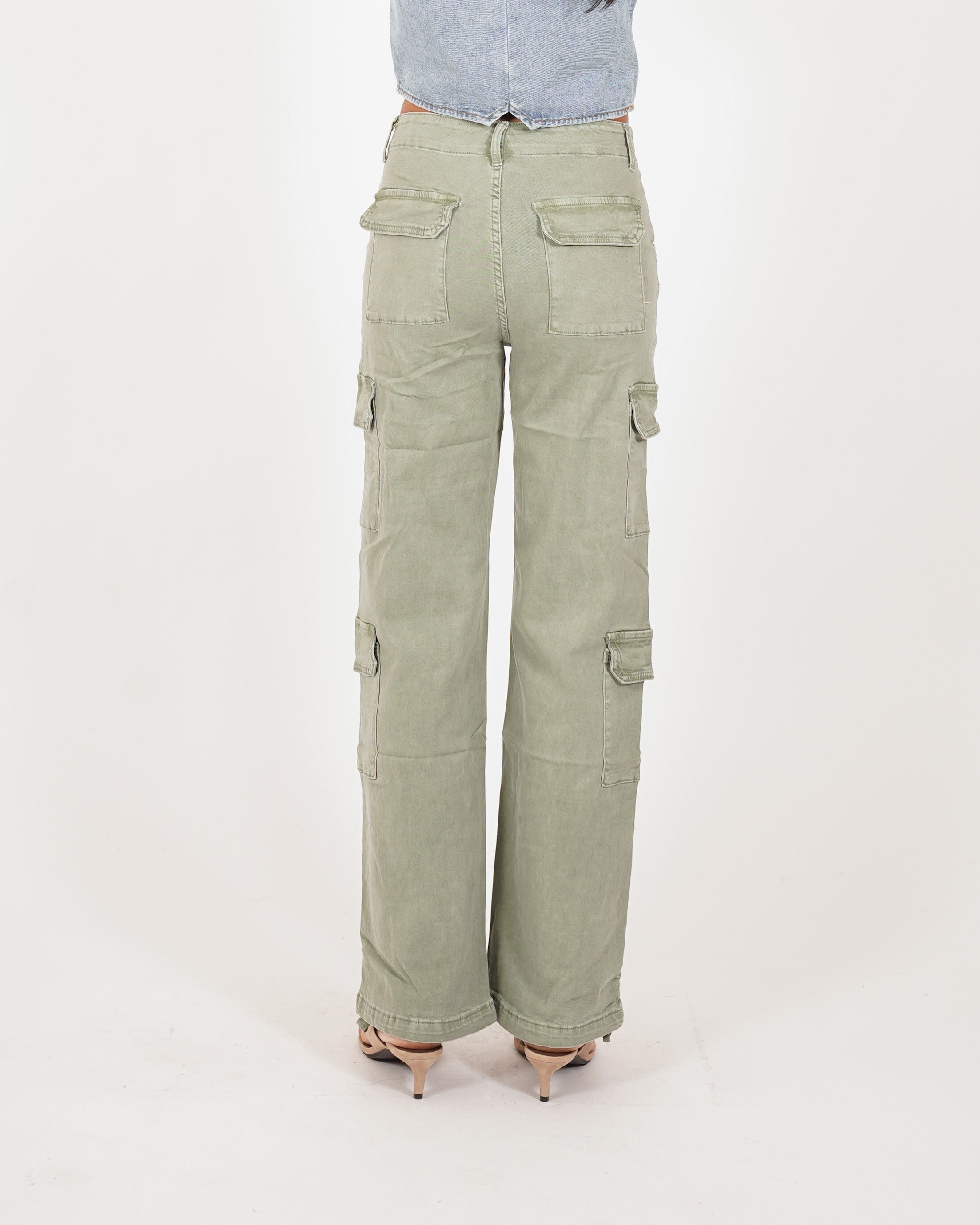 Pantaloni cargo in tessuto di cotone - Nellie