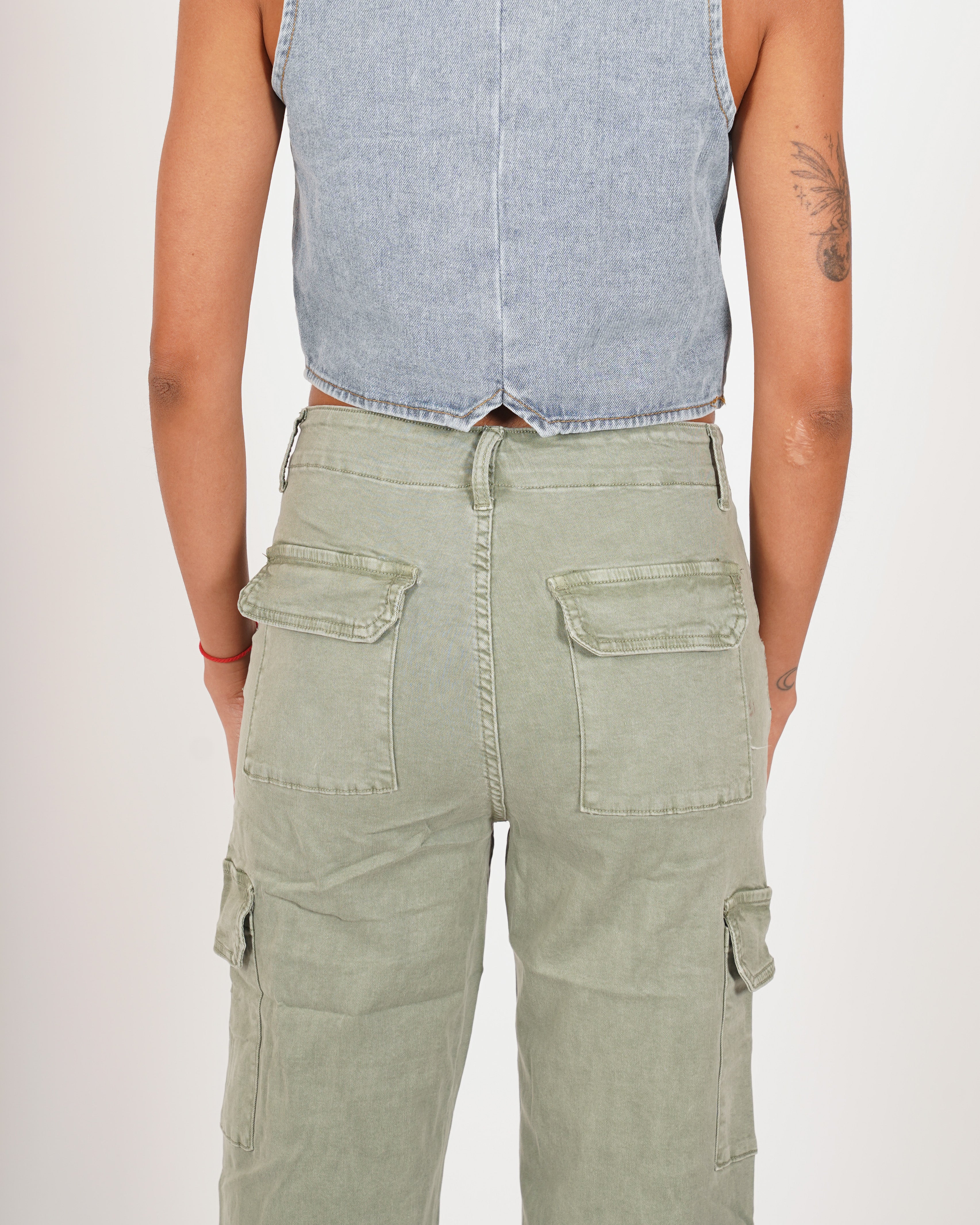 Pantaloni cargo in tessuto di cotone - Nellie