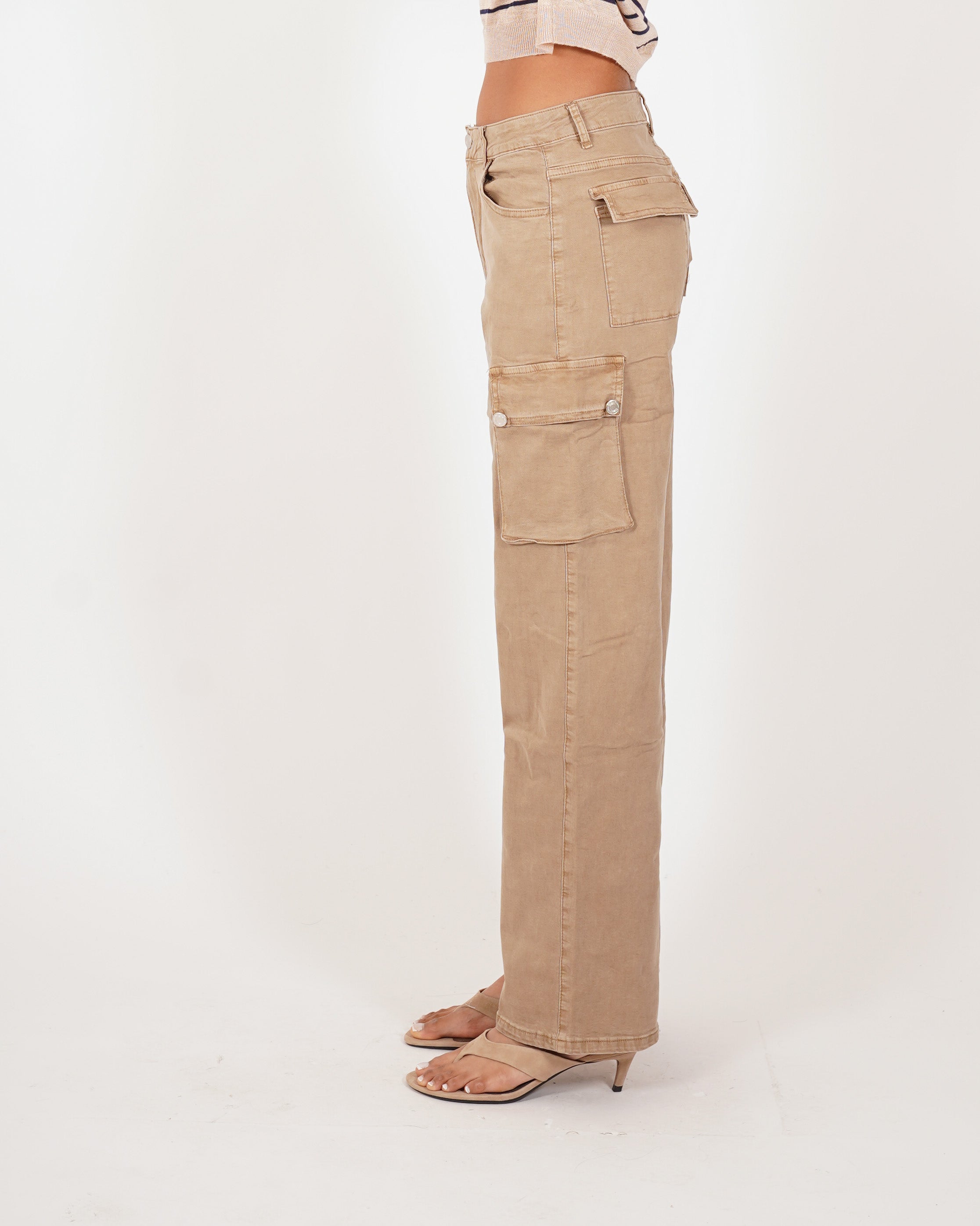 Pantaloni cargo in tessuto di cotone - Arabella