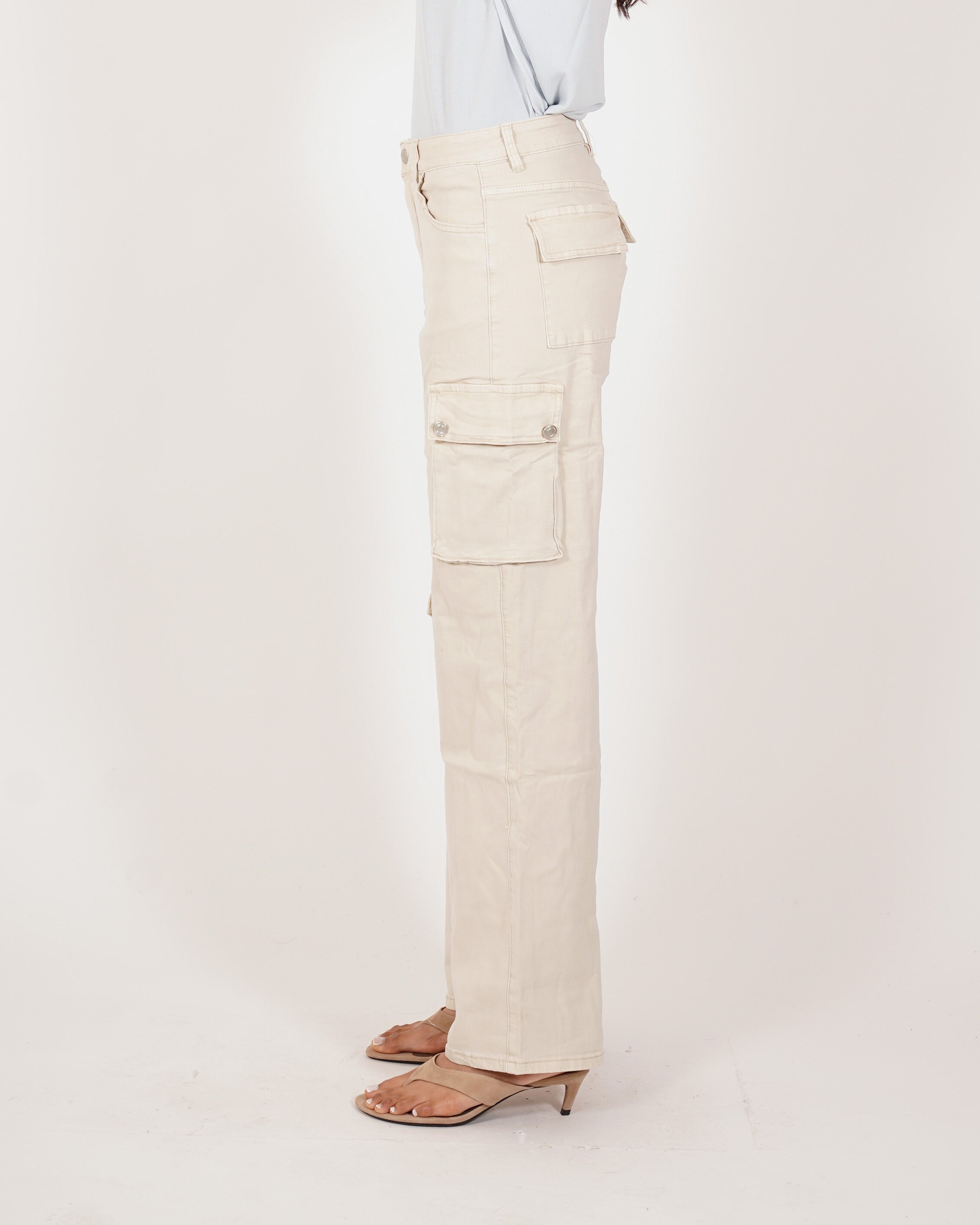 Pantaloni cargo in tessuto di cotone - Arabella