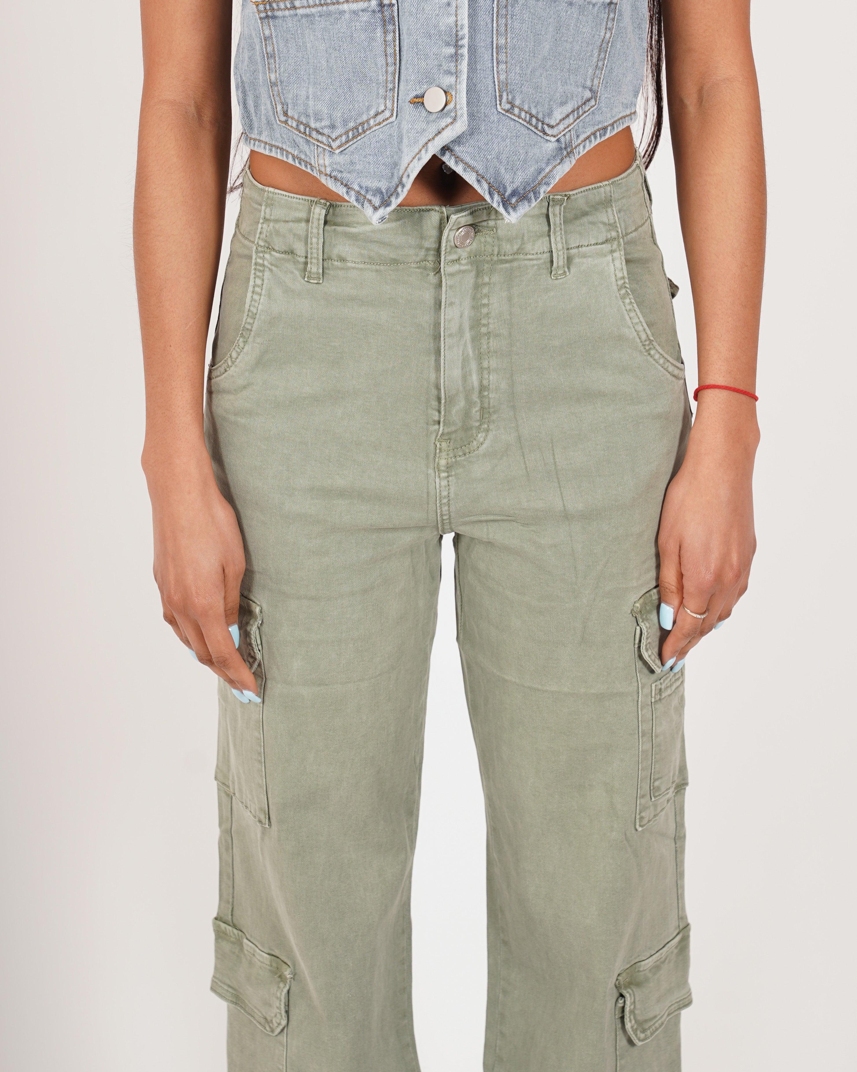 Gilet slim fit in tessuto jeans - Bethany