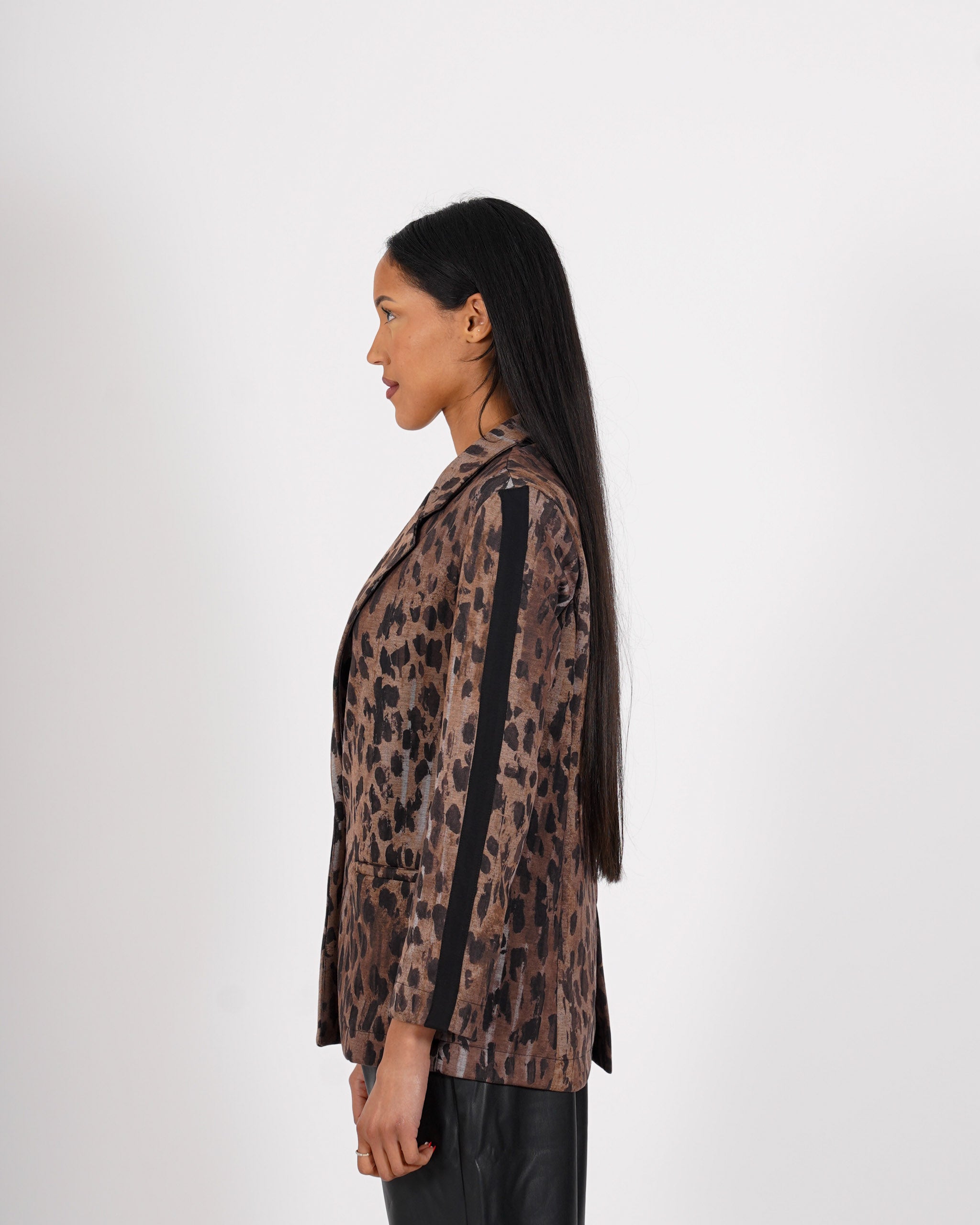 Blazer monopetto stampa maculata - Blinken