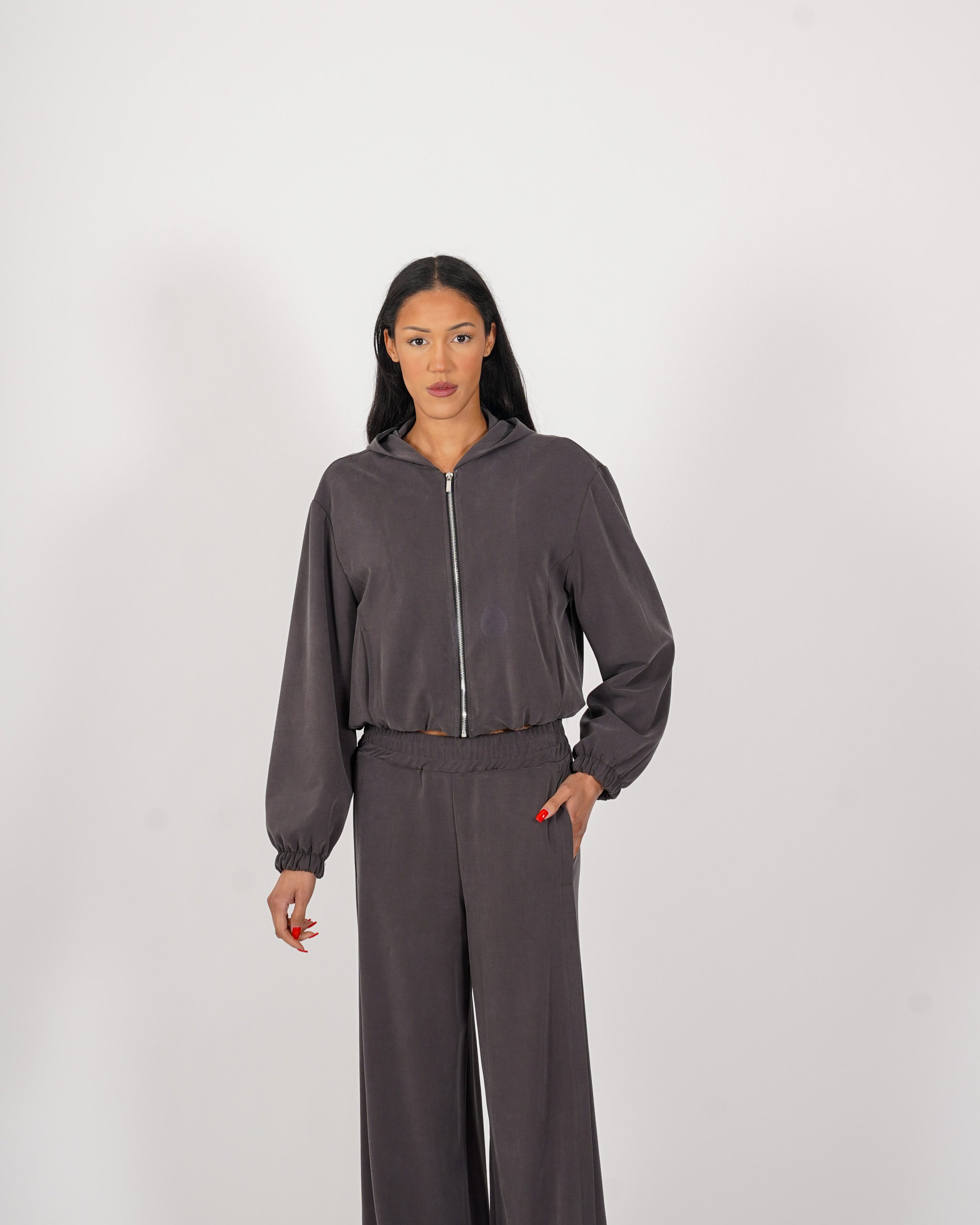 Bomber con zip e tasche - Pastinaca