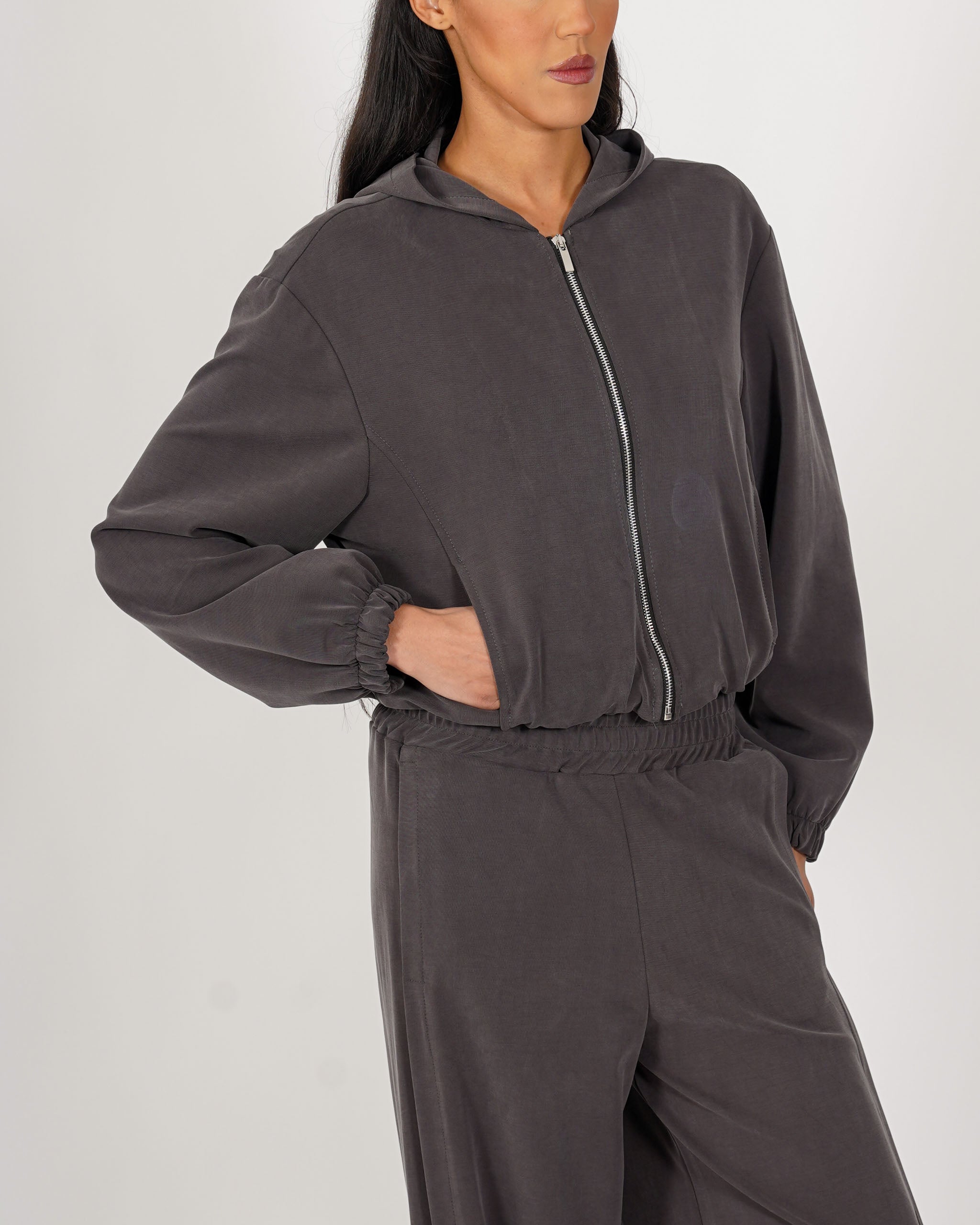 Bomber con zip e tasche - Pastinaca