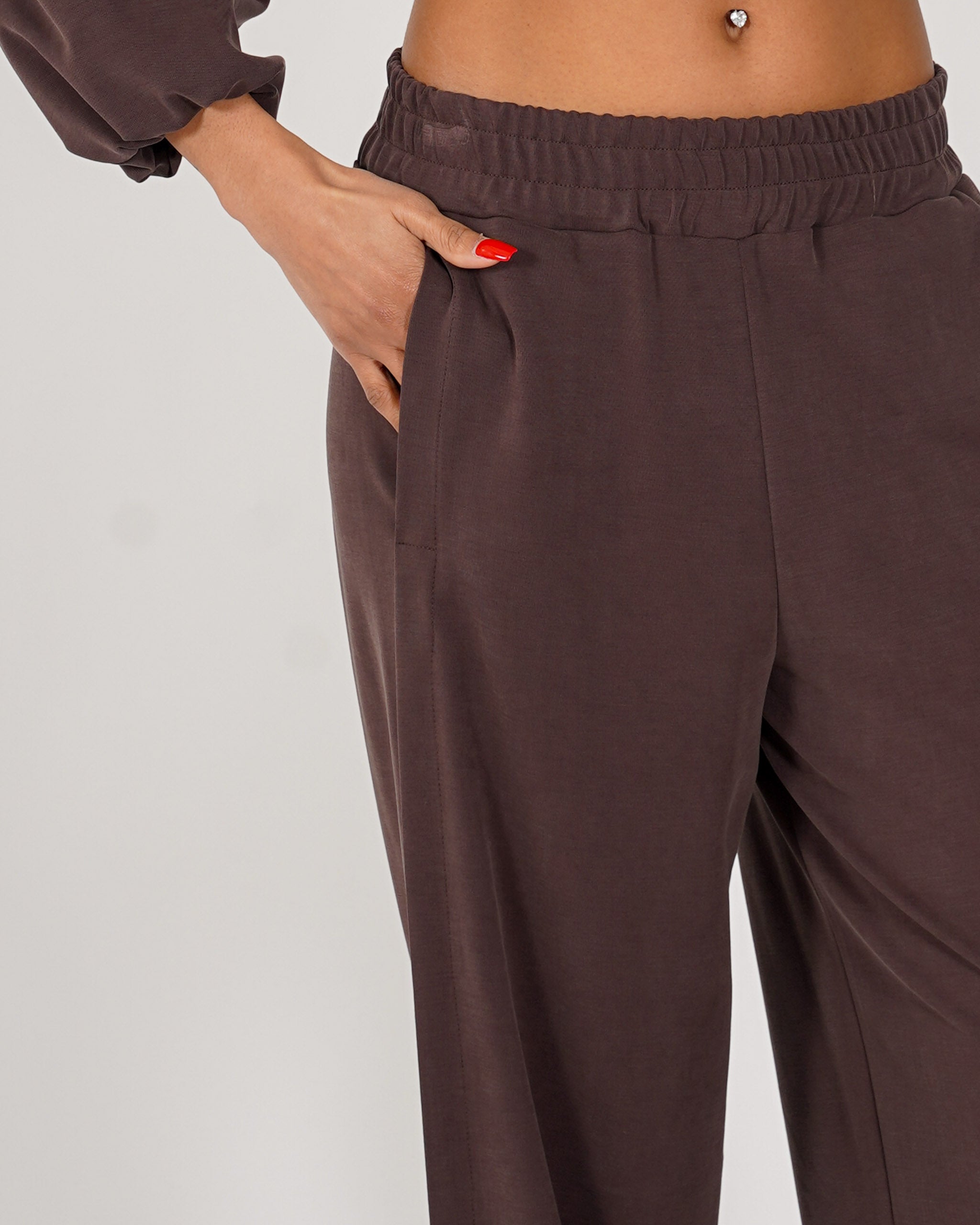 Pantaloni felpa con elastico - Panacea