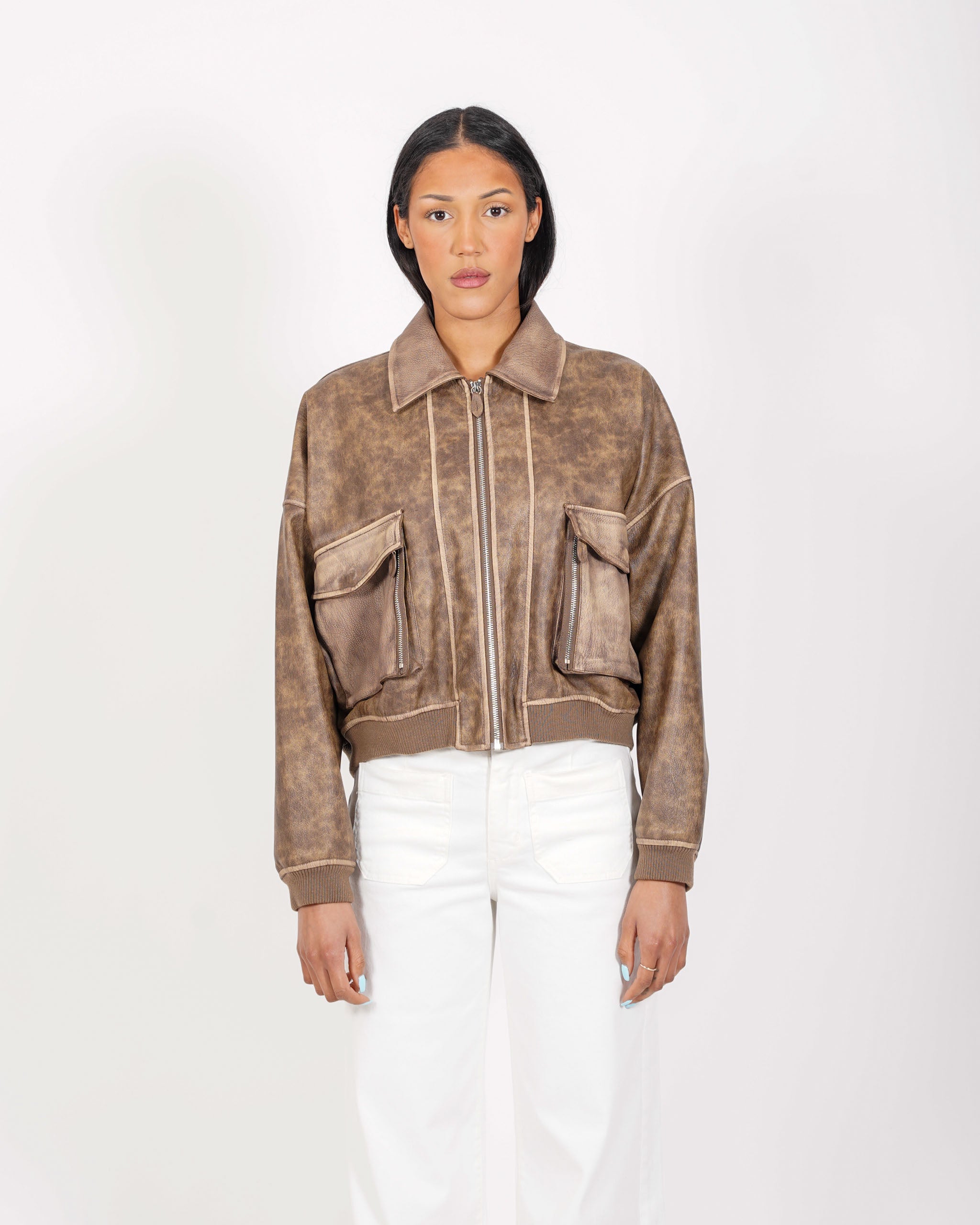 Bomber over in ecopelle - Martini