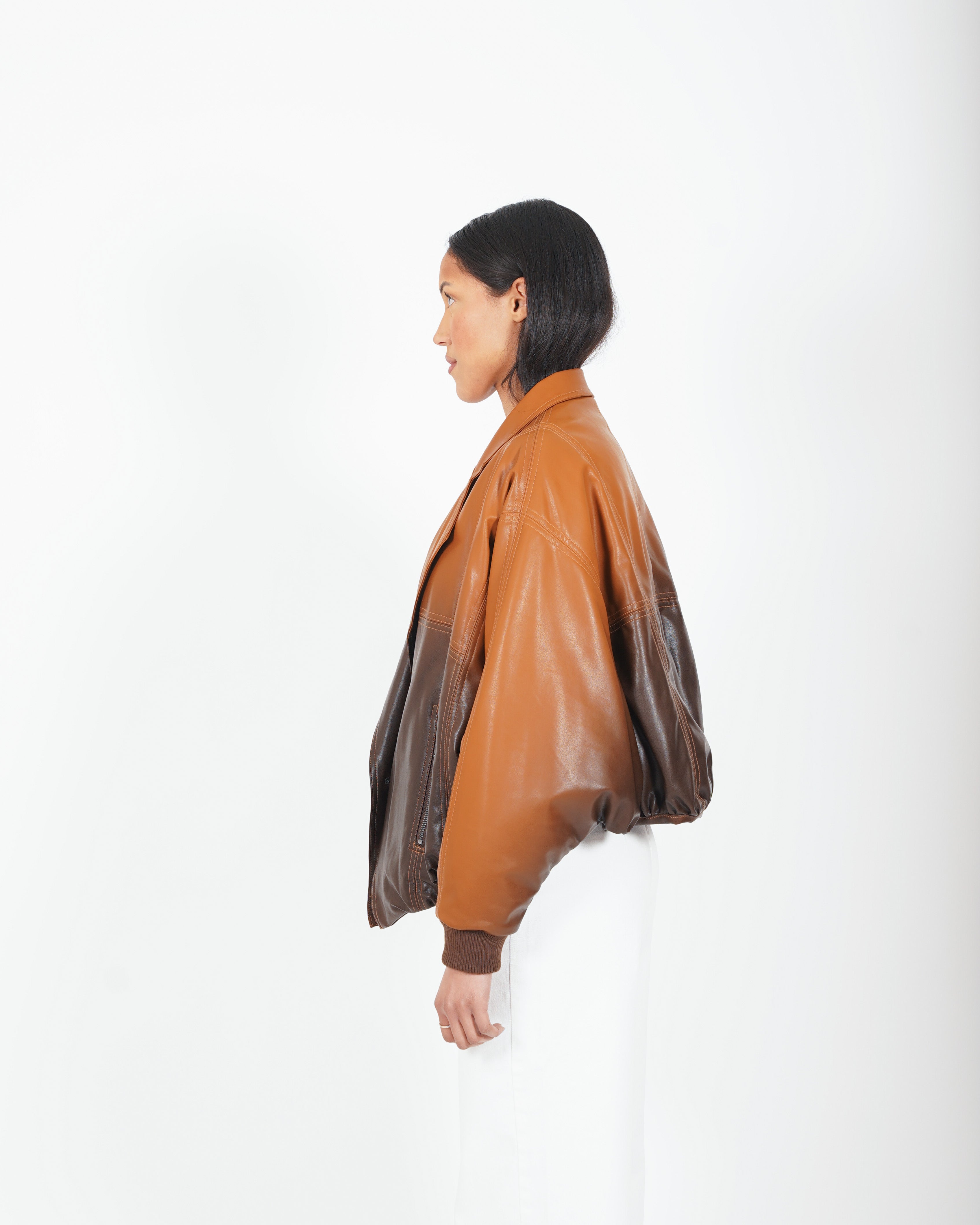 Bomber over bicolor in ecopelle - Aretha