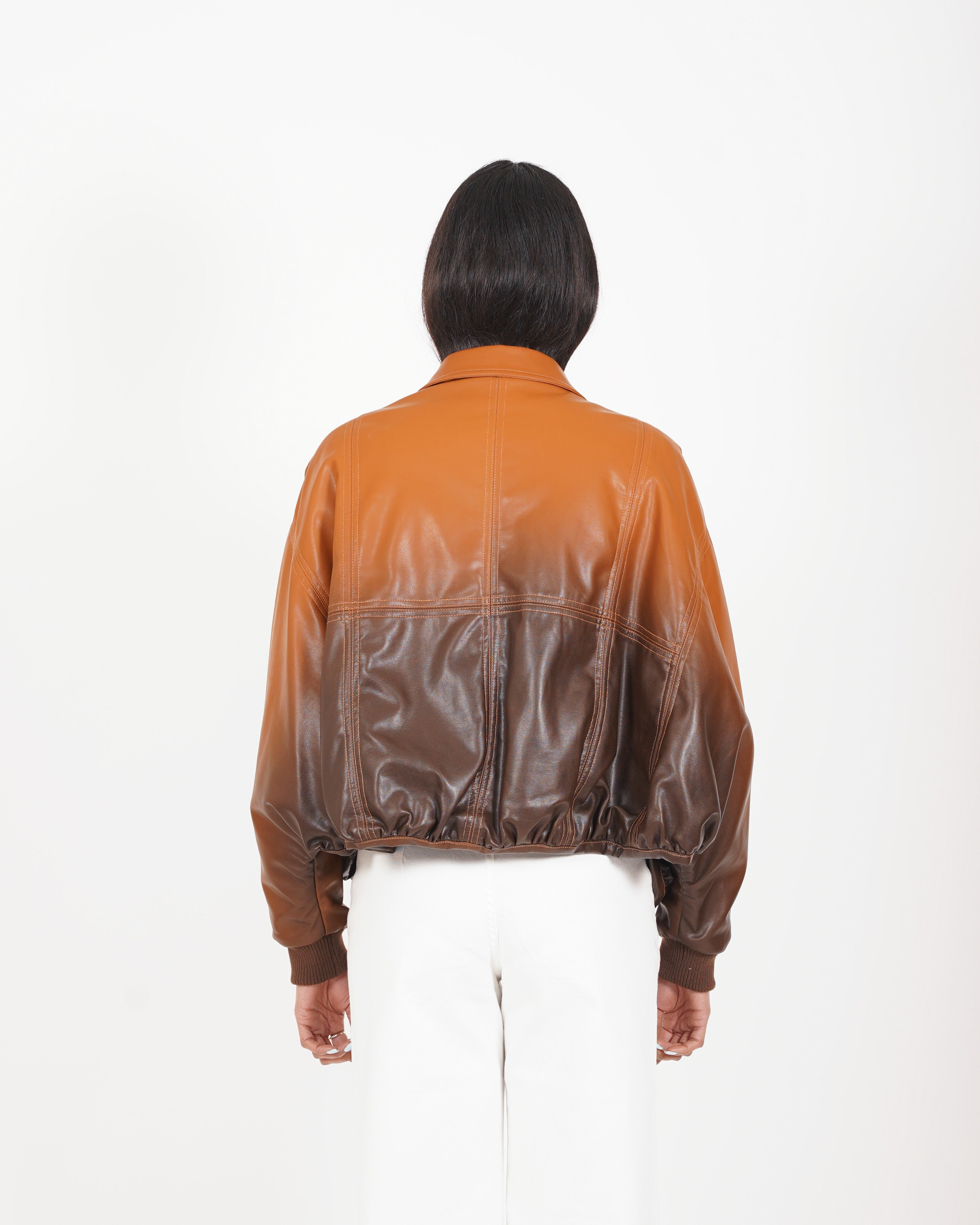 Bomber over bicolor in ecopelle - Aretha