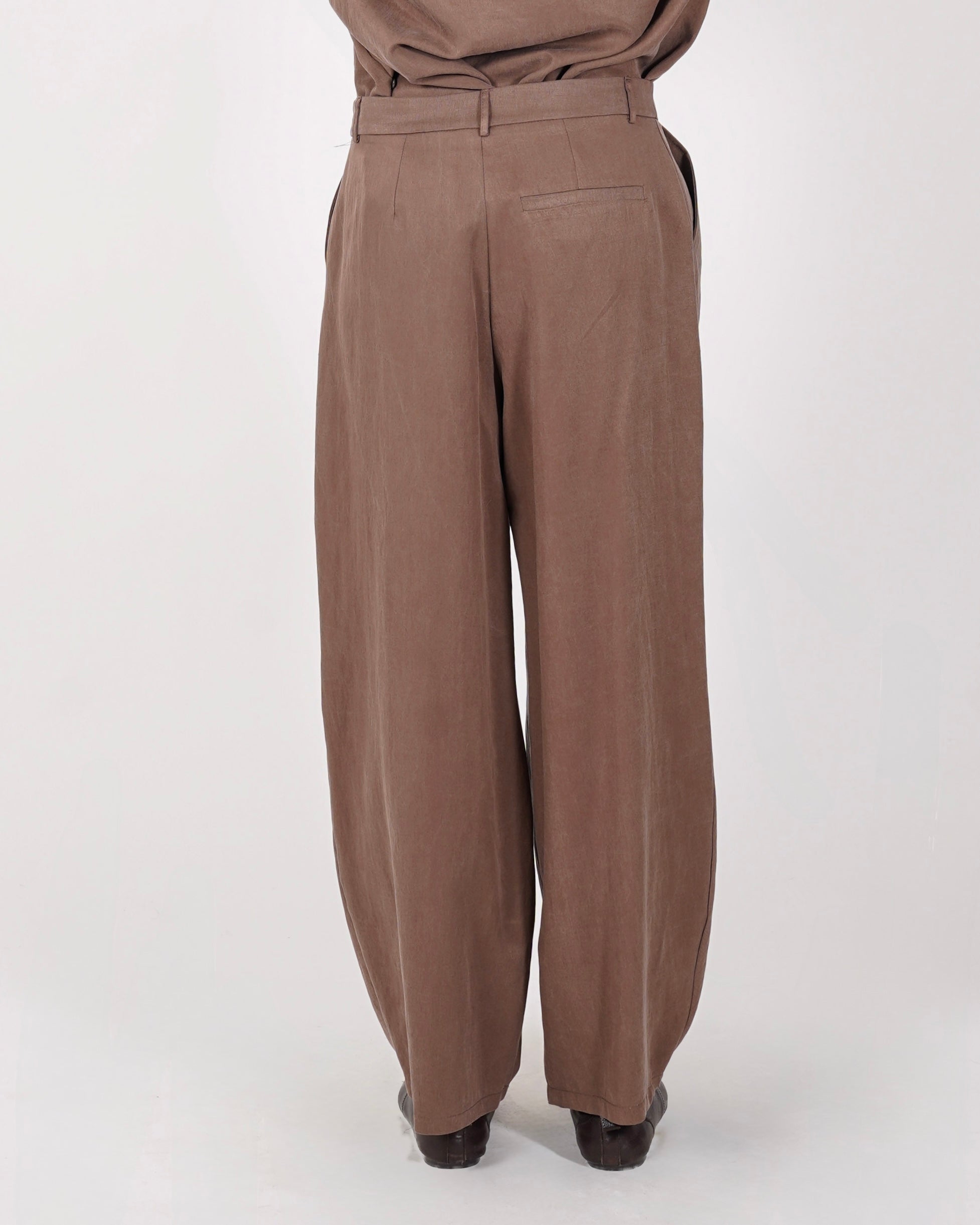 Pantaloni con baschina e gamba larga - Celine