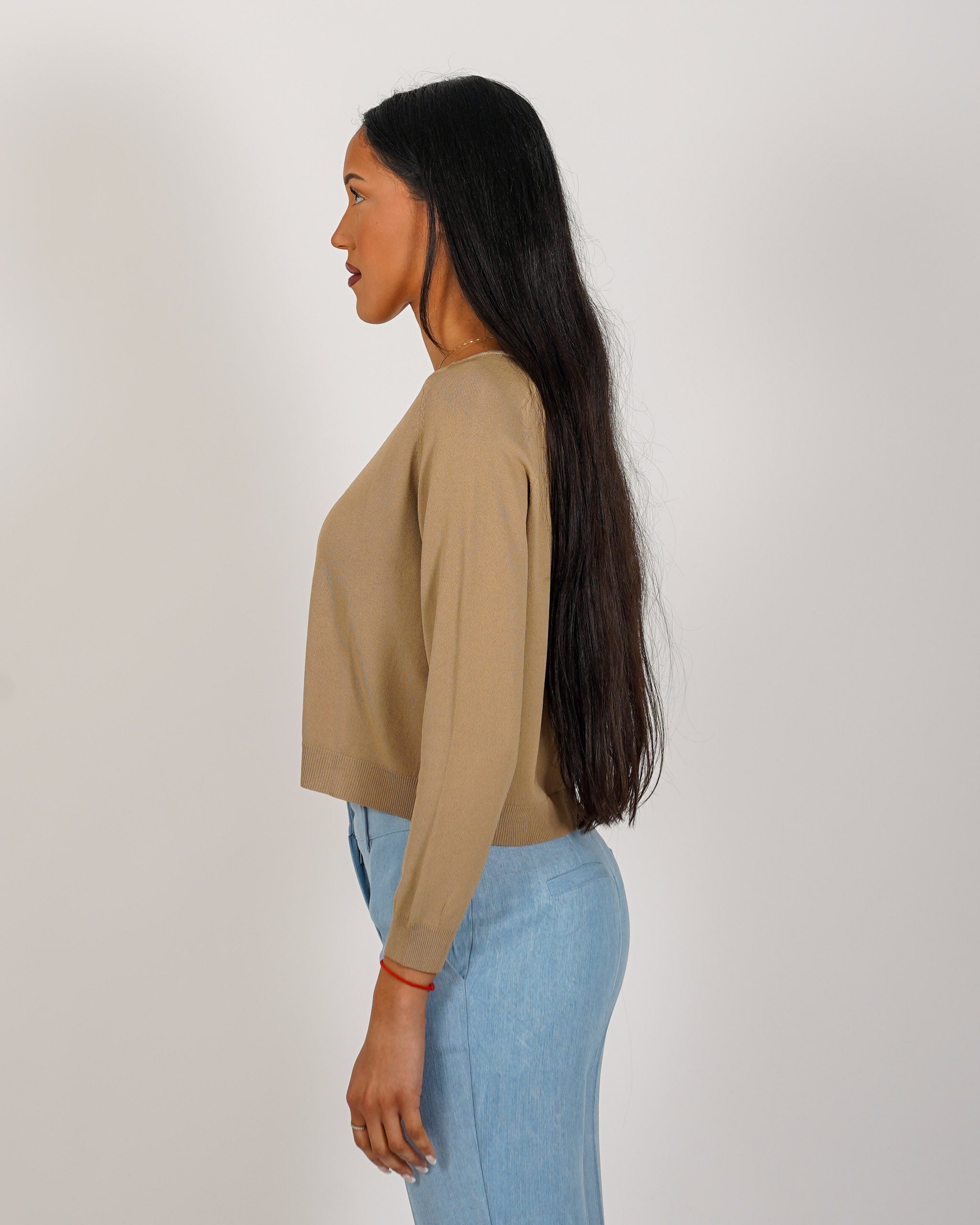 Maglia girocollo in mano viscosa - Fermilde