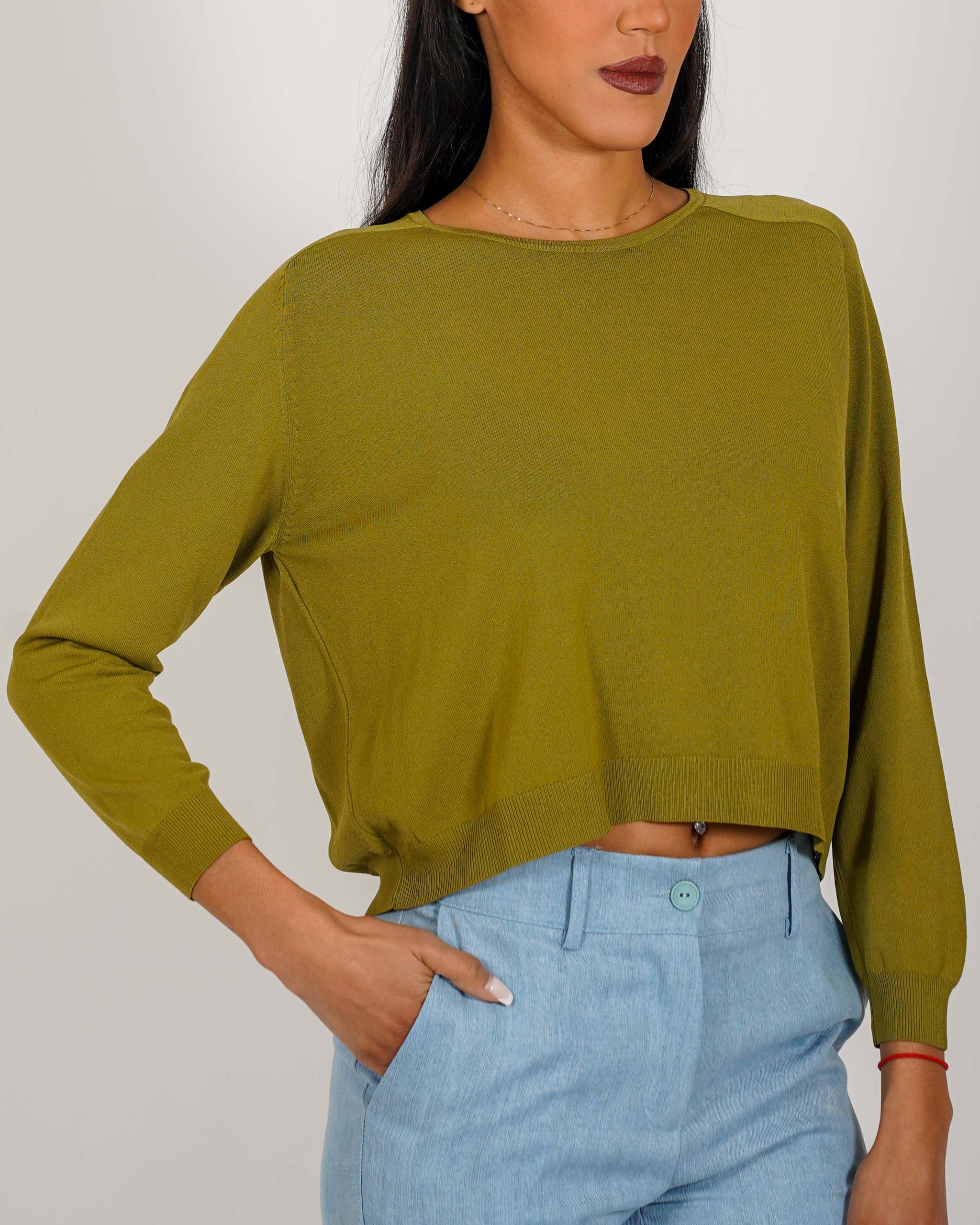 Maglia girocollo in mano viscosa - Fermilde