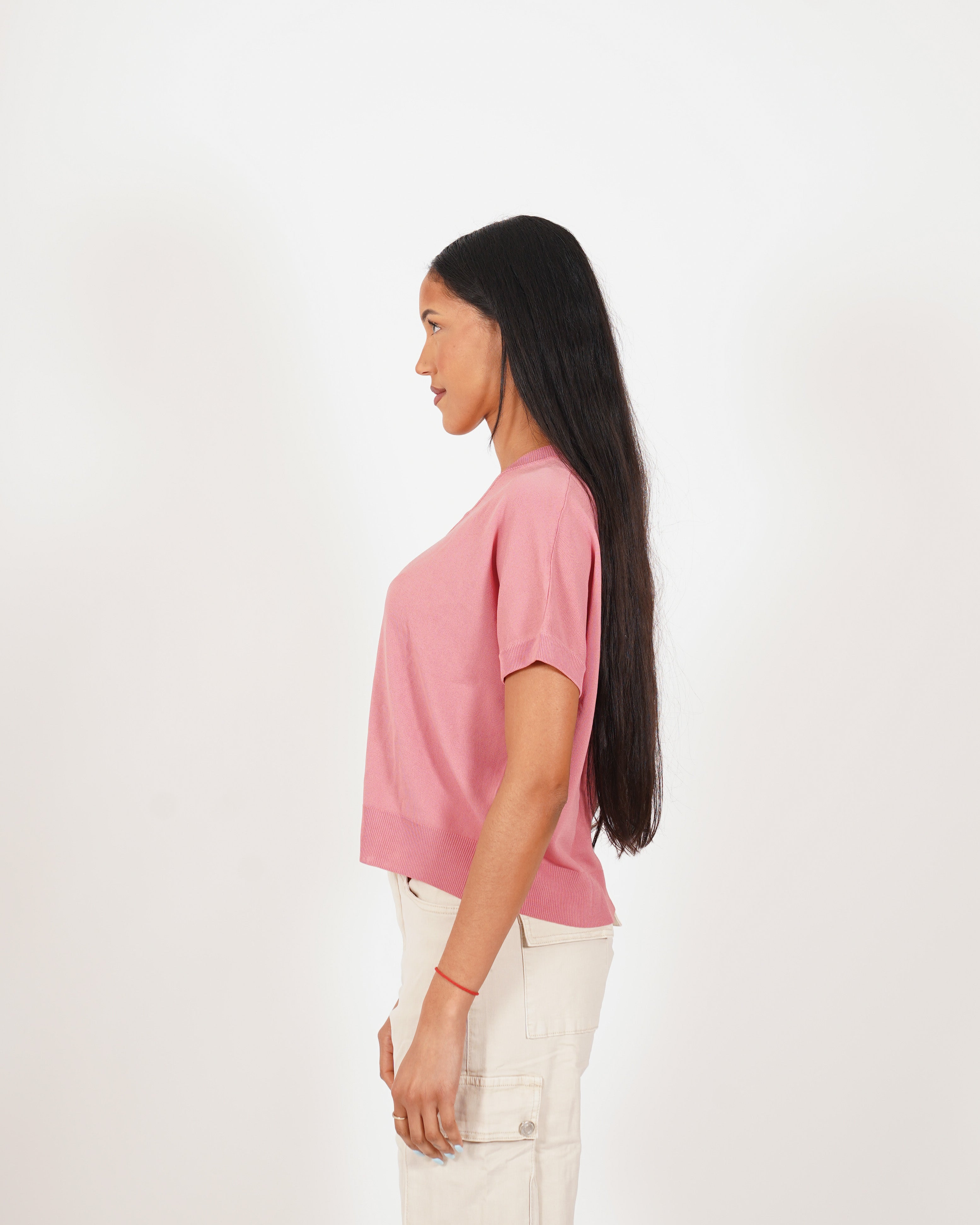 Maglia scollo a v in filo di viscosa- Fervida